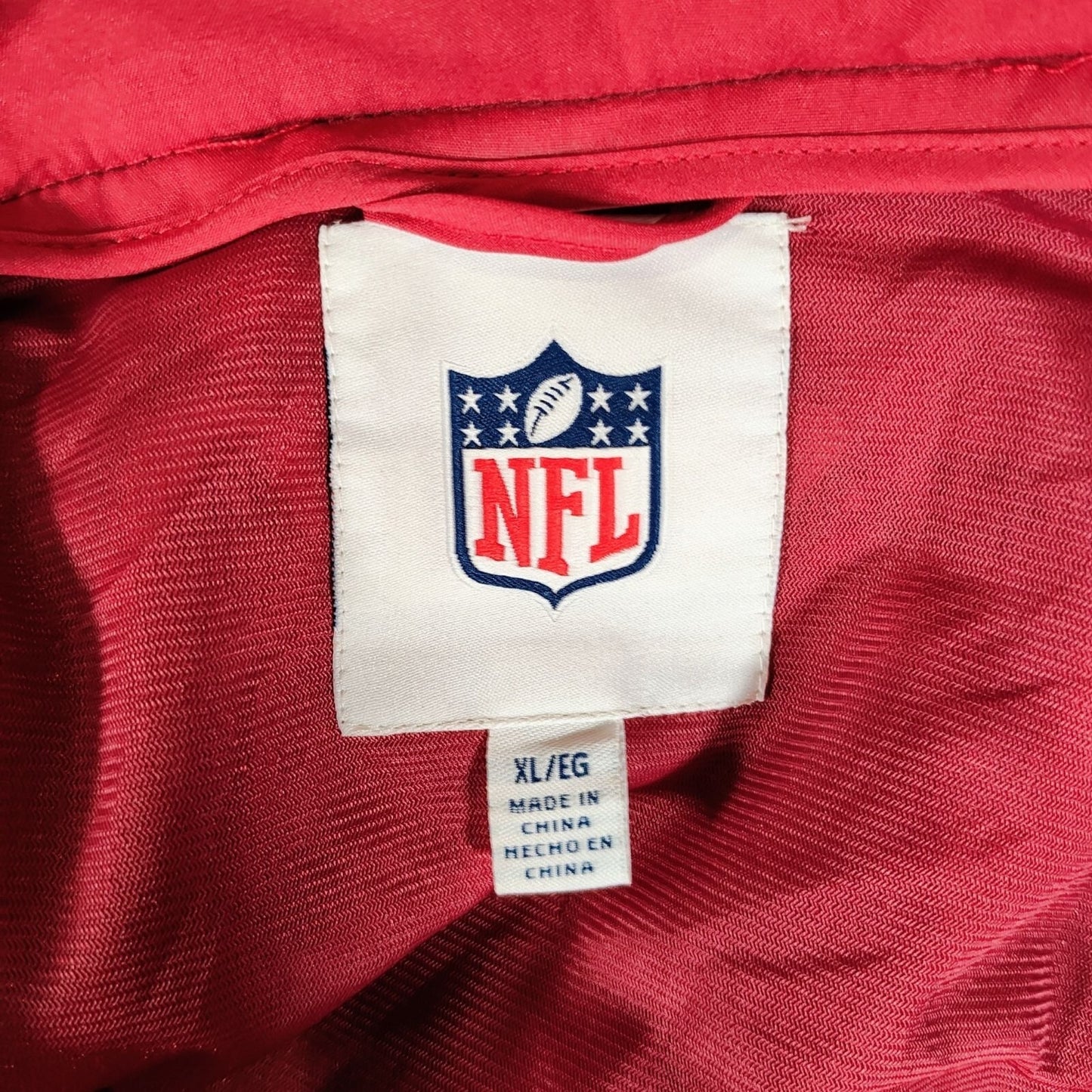 G-III Apparel NFL Arizona Cardinals Red Zip-Up Fleece-Lined Jacket (XL)