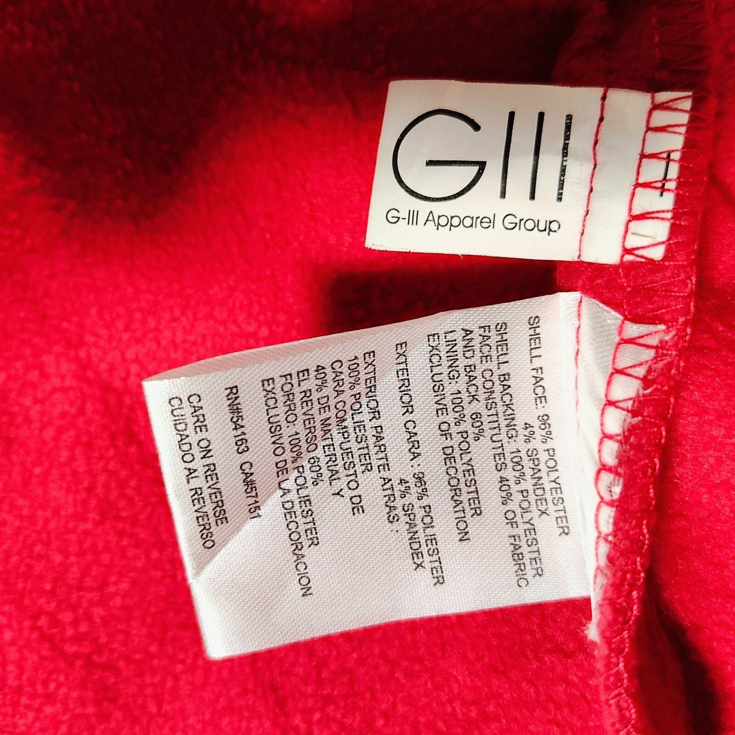 G-III Apparel NFL Arizona Cardinals Red Zip-Up Fleece-Lined Jacket (XL)