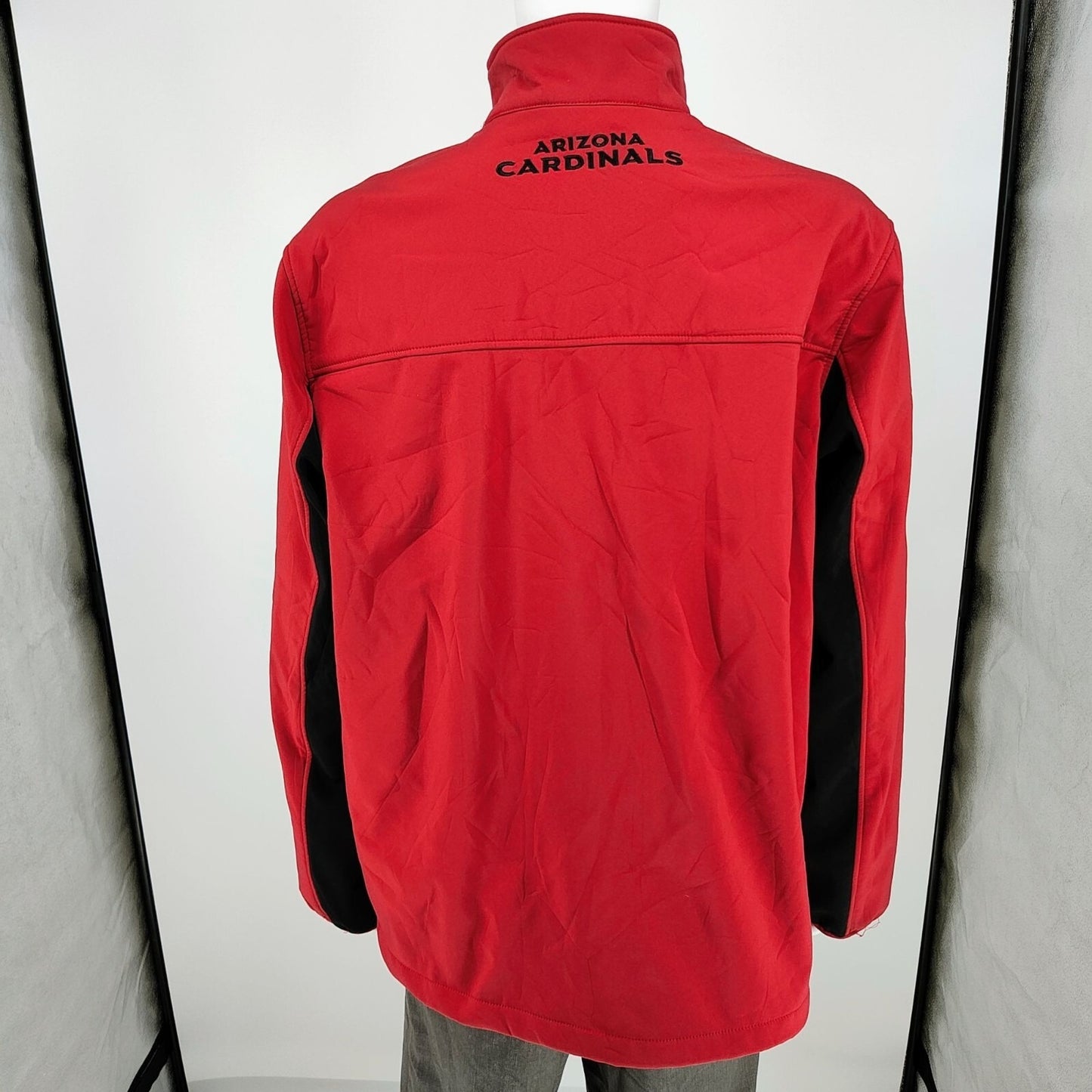 G-III Apparel NFL Arizona Cardinals Red Zip-Up Fleece-Lined Jacket (XL)