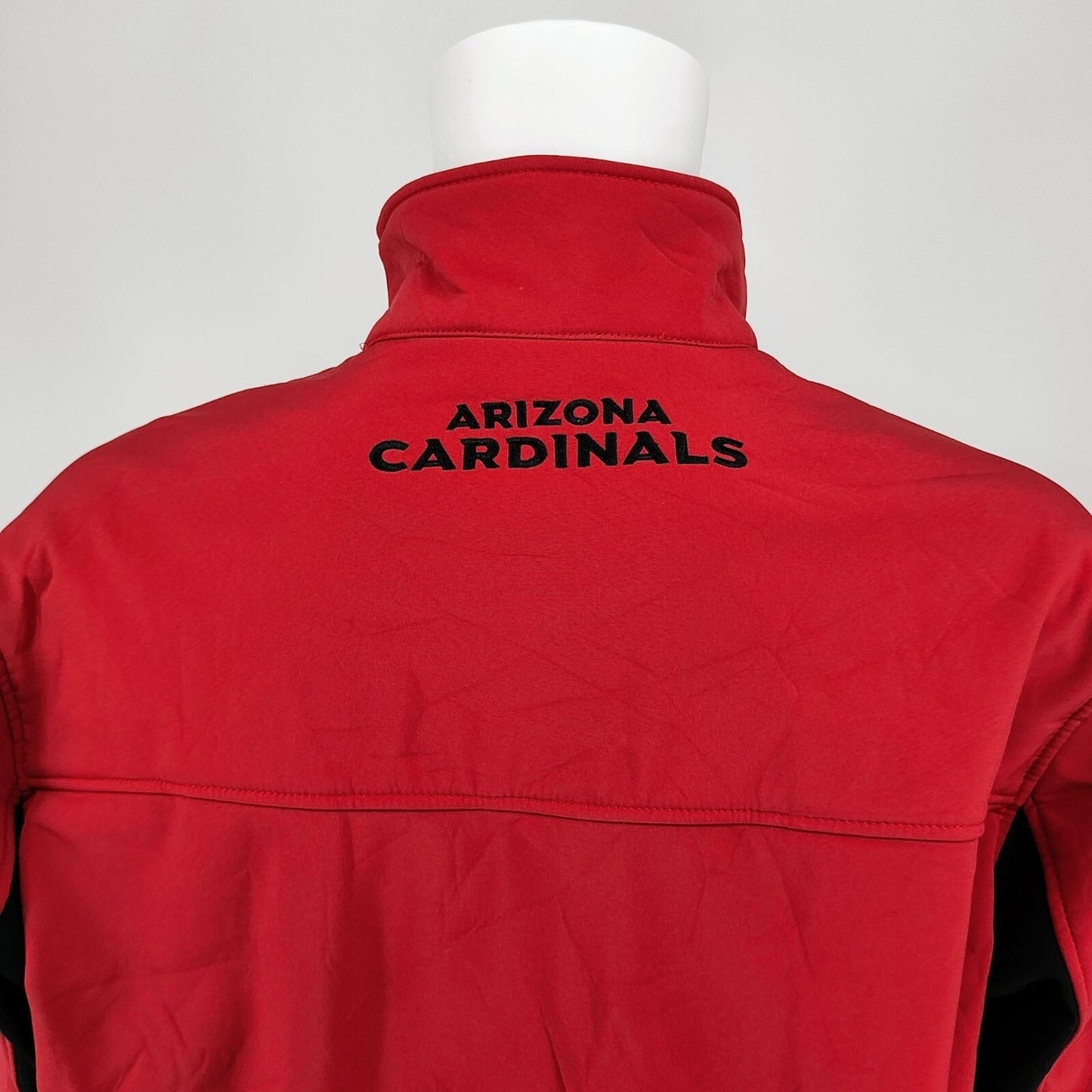 G-III Apparel NFL Arizona Cardinals Red Zip-Up Fleece-Lined Jacket (XL)