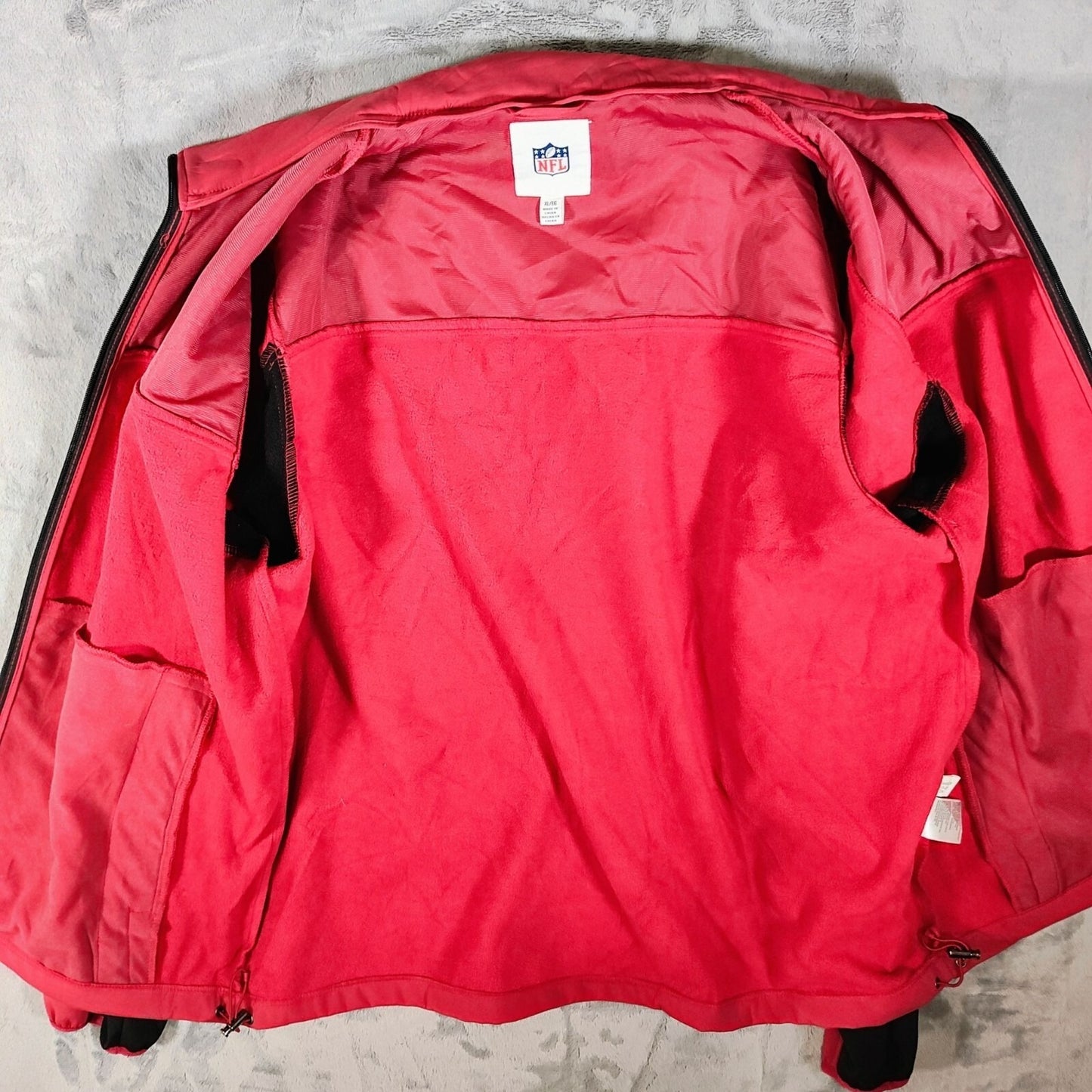 G-III Apparel NFL Arizona Cardinals Red Zip-Up Fleece-Lined Jacket (XL)