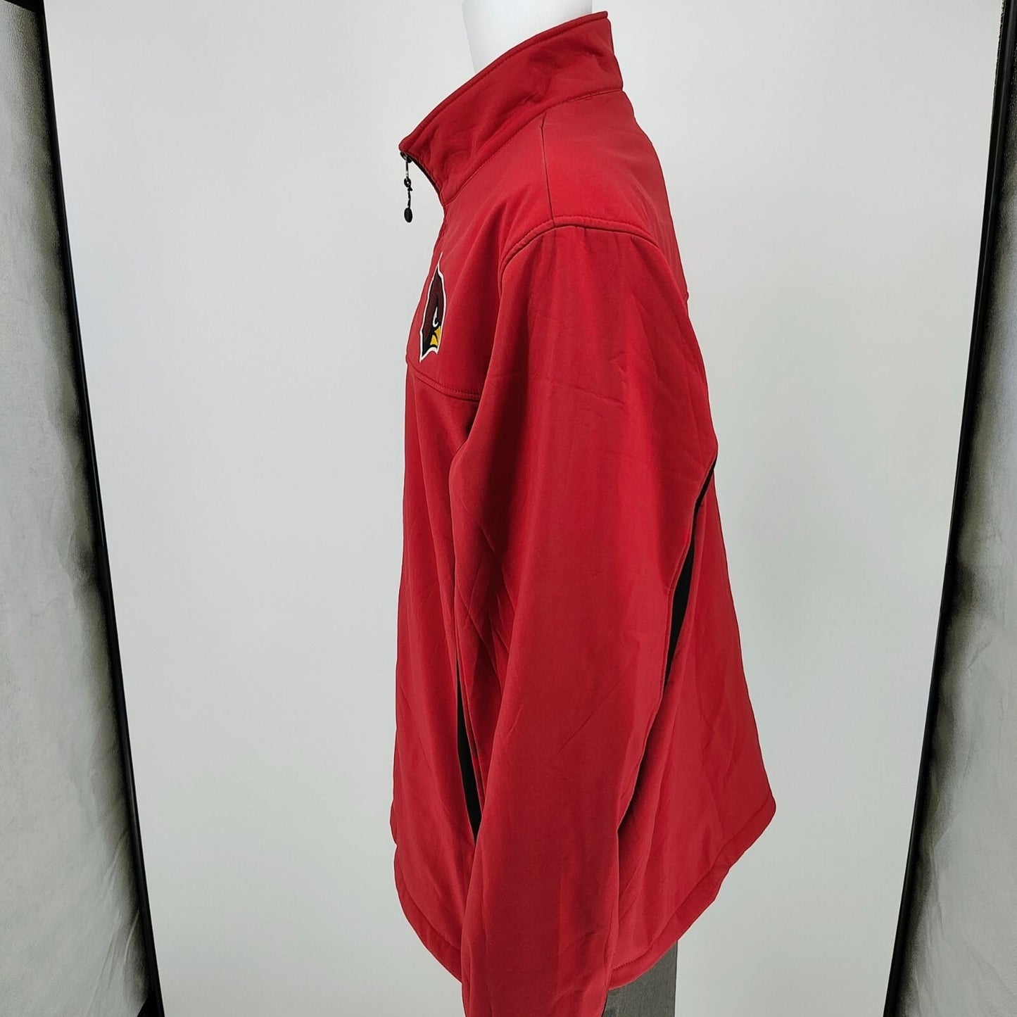 G-III Apparel NFL Arizona Cardinals Red Zip-Up Fleece-Lined Jacket (XL)