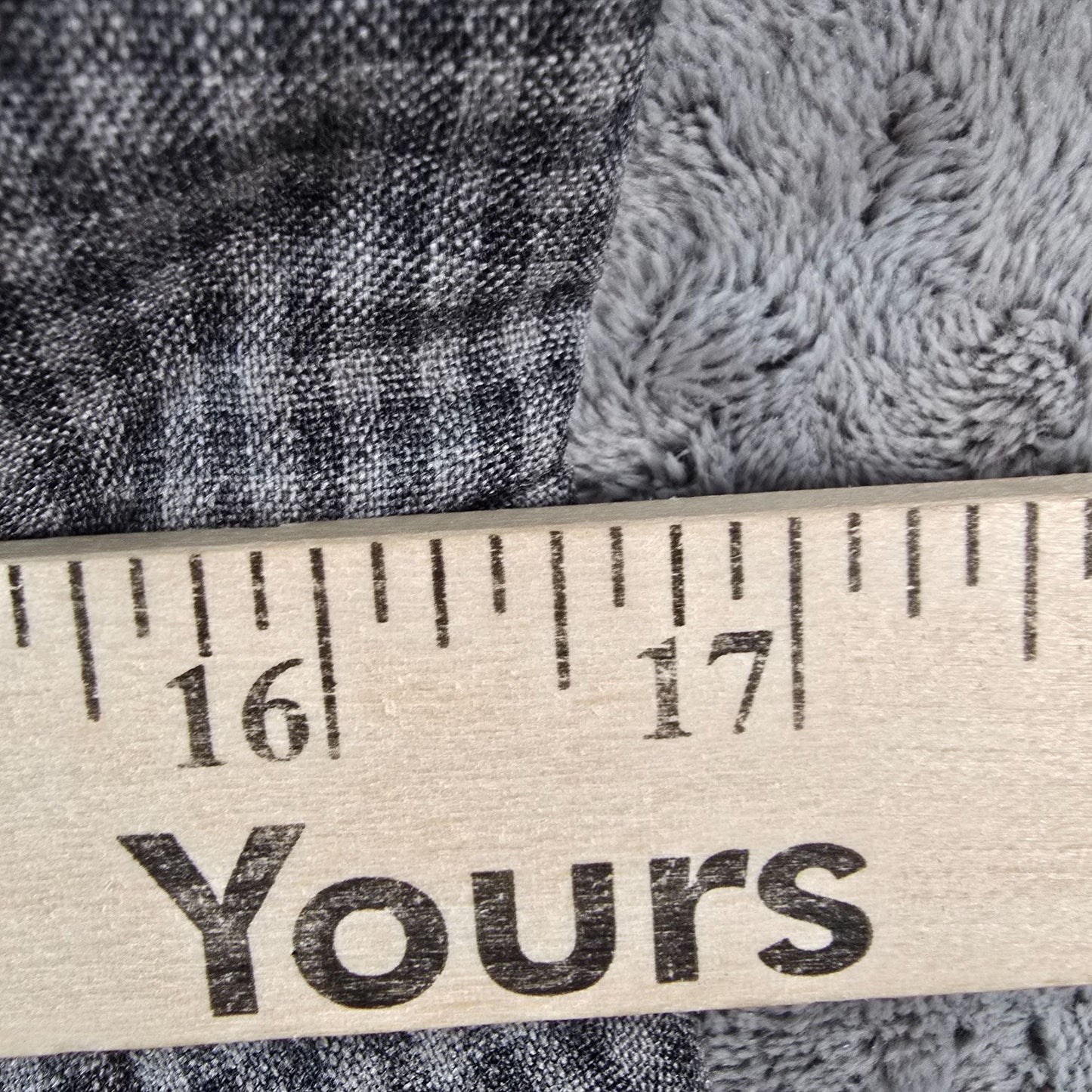 Vintage 1950s Gray Micro-Check Wrap-Front Coat Dress/Day Dress (Large)