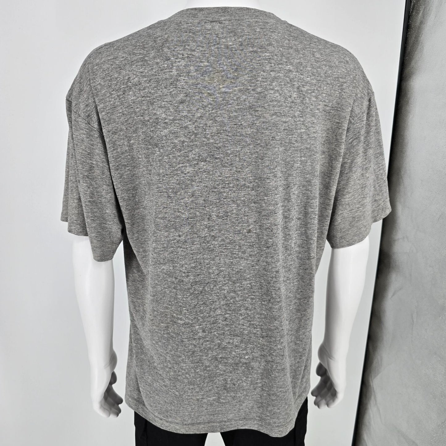 Distressed Vintage 1980s Gray Tri-blend Thin Army Physical Training T-Shirt (XL)