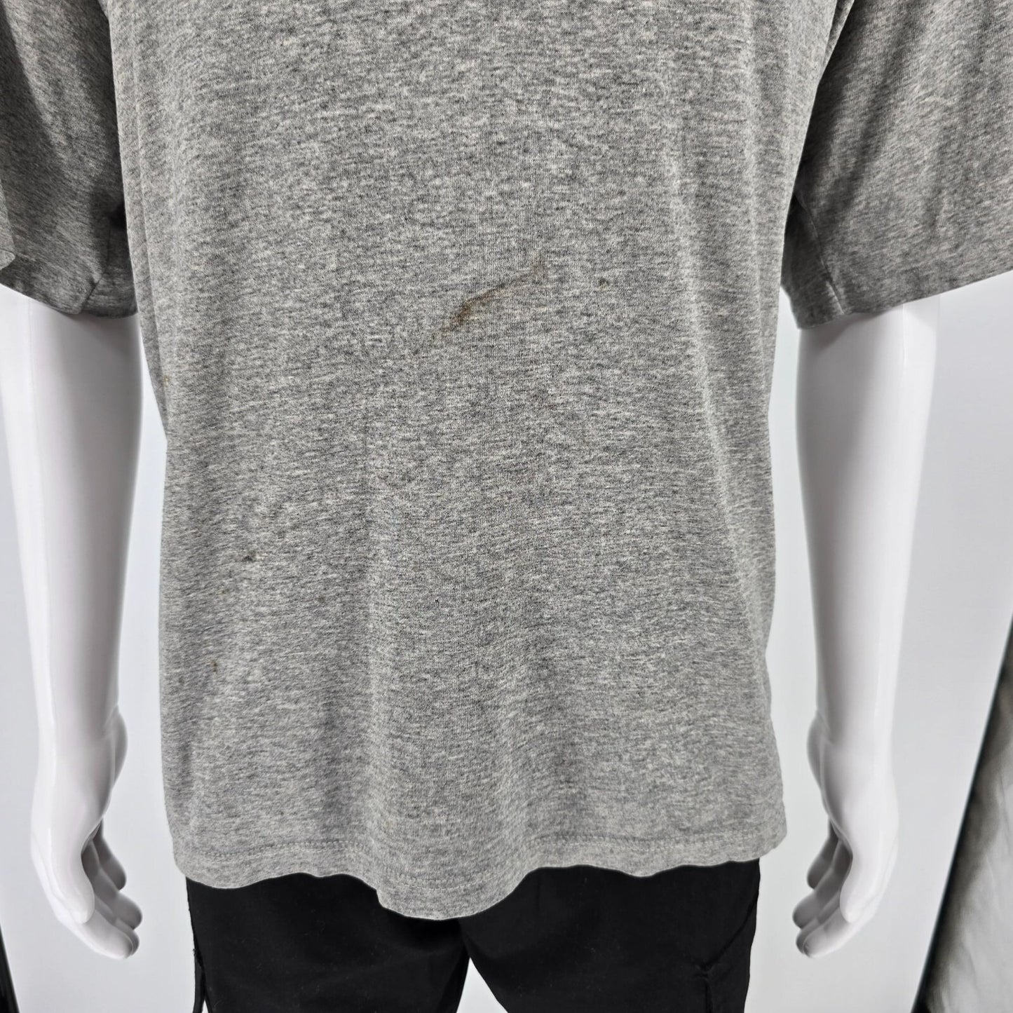 Distressed Vintage 1980s Gray Tri-blend Thin Army Physical Training T-Shirt (XL)