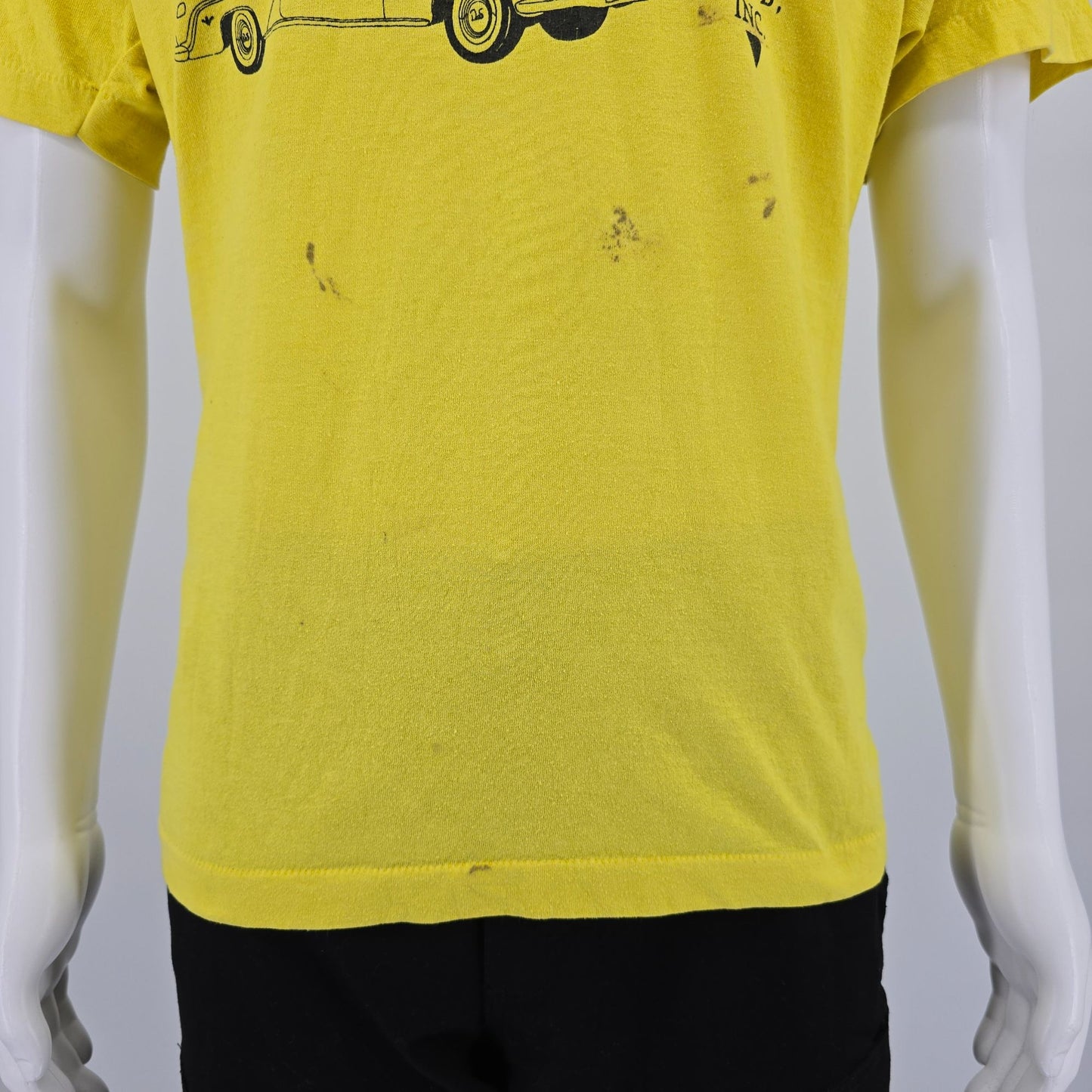 Vintage 1989 National DeSoto Convention T-Shirt XL Yellow Classic Cars Graphic Tee