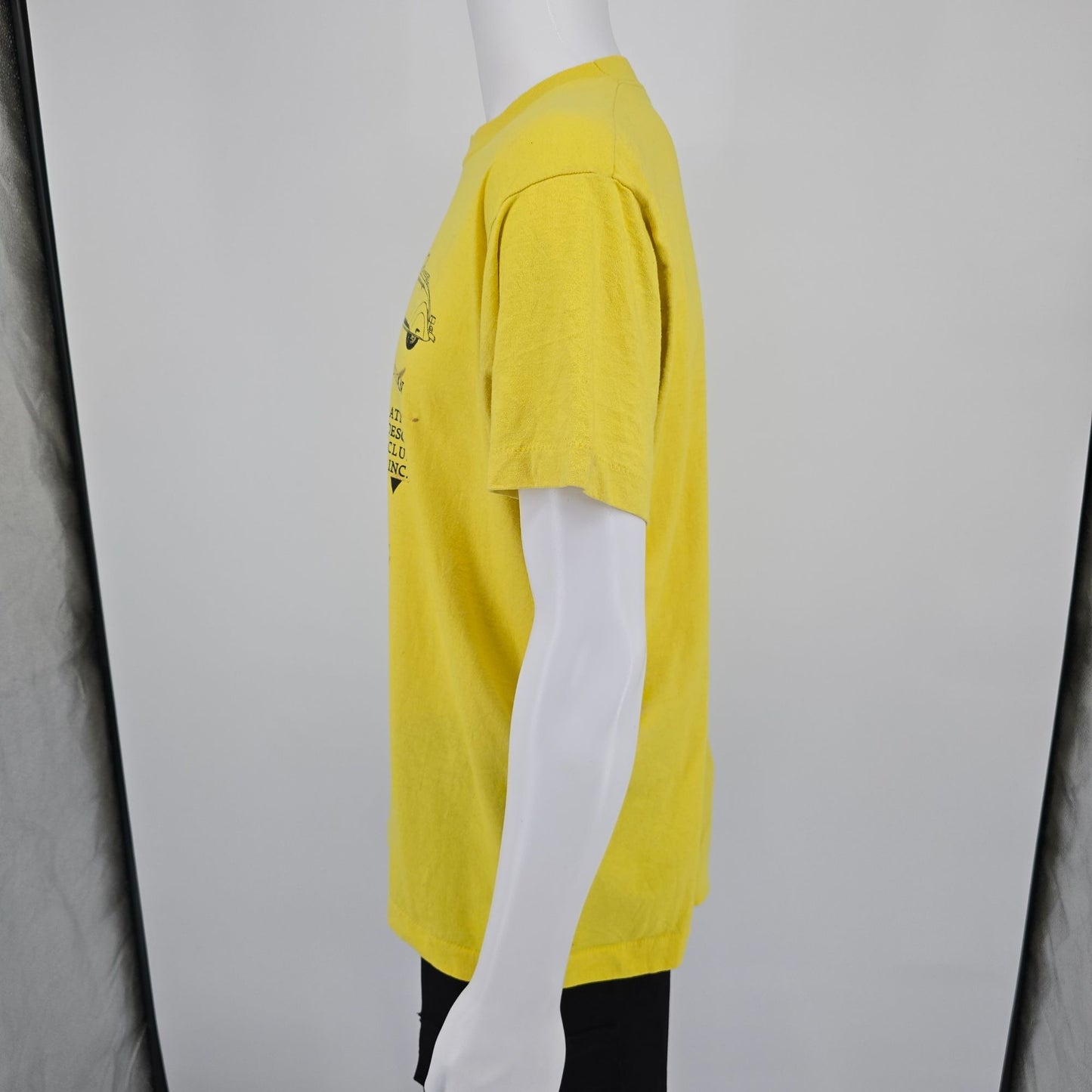 Vintage 1989 National DeSoto Convention T-Shirt XL Yellow Classic Cars Graphic Tee