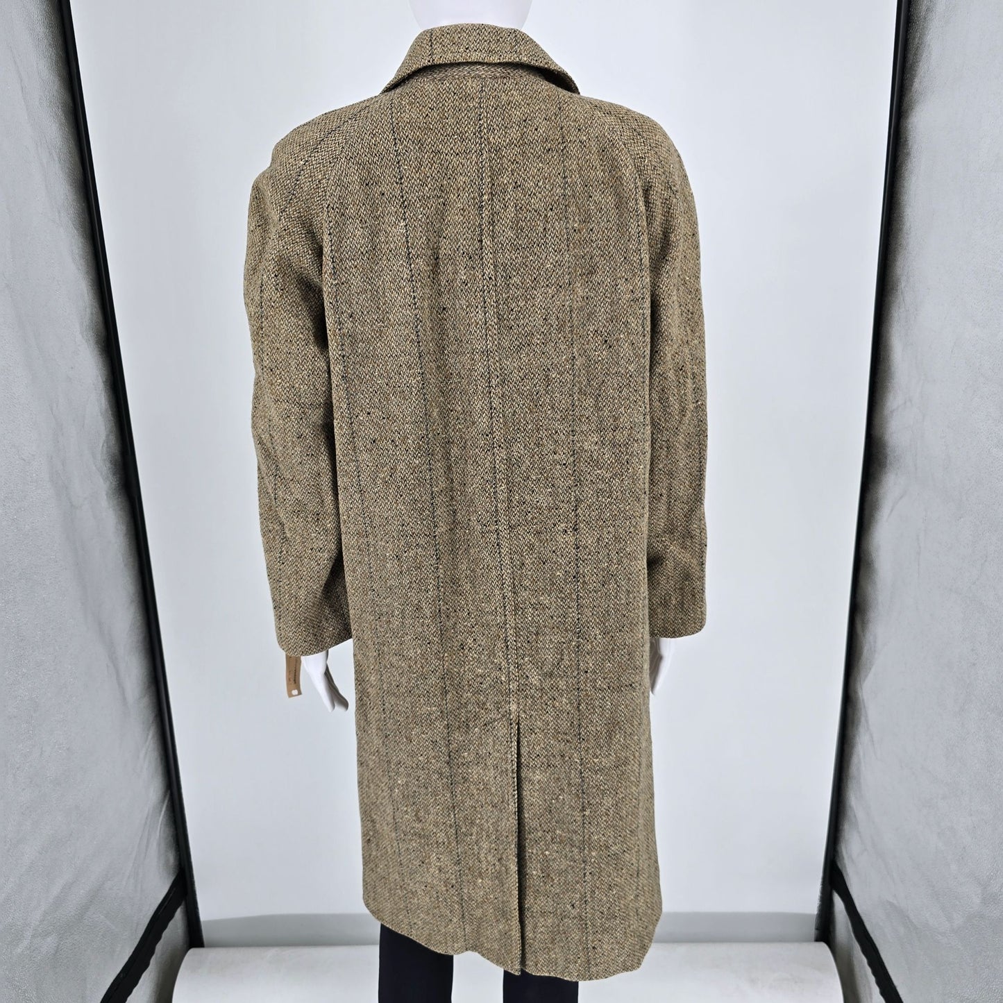 Vintage 1950s Weber and Heilbroner Women's "Weatherbee" Tweed Walking Coat (M)