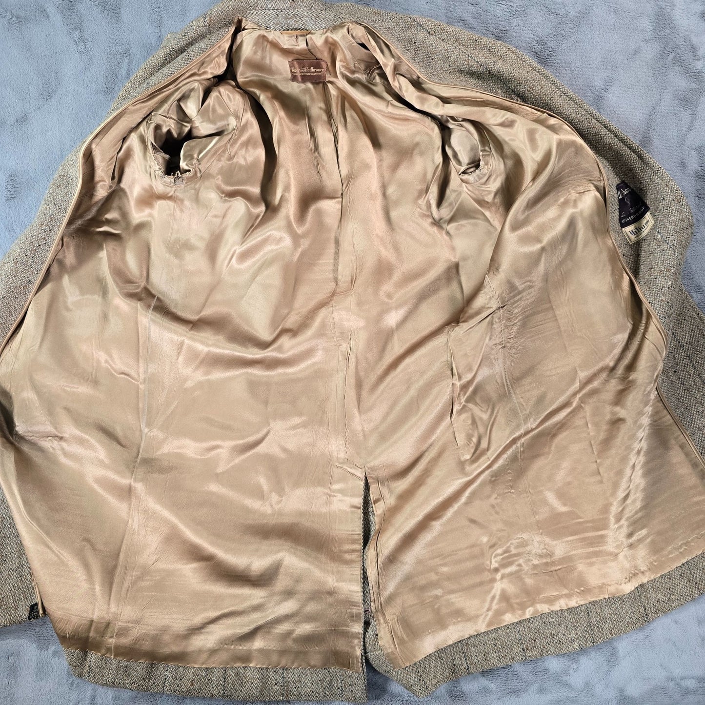 Vintage 1950s Weber and Heilbroner Women's "Weatherbee" Tweed Walking Coat (M)