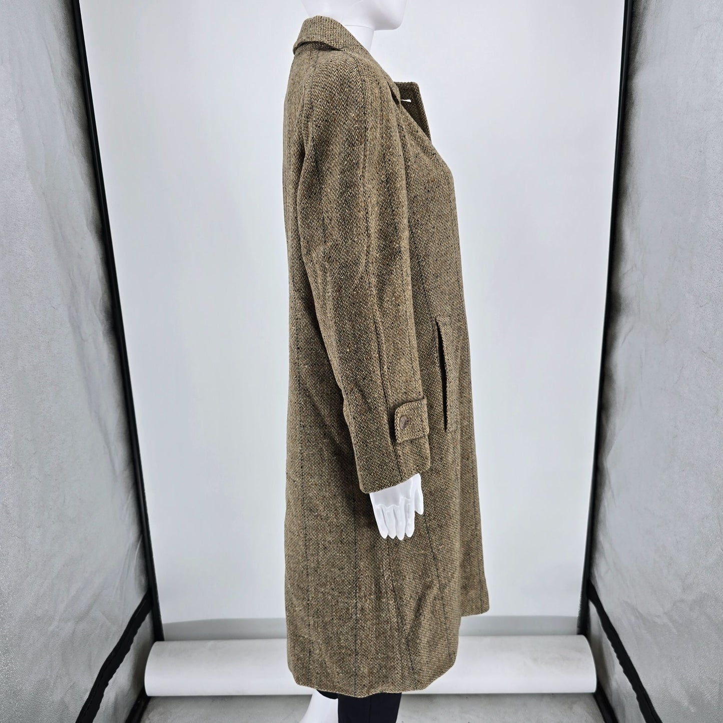 Vintage 1950s Weber and Heilbroner Women's "Weatherbee" Tweed Walking Coat (M)