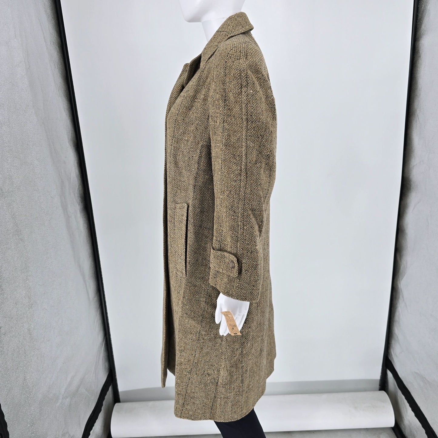 Vintage 1950s Weber and Heilbroner Women's "Weatherbee" Tweed Walking Coat (M)