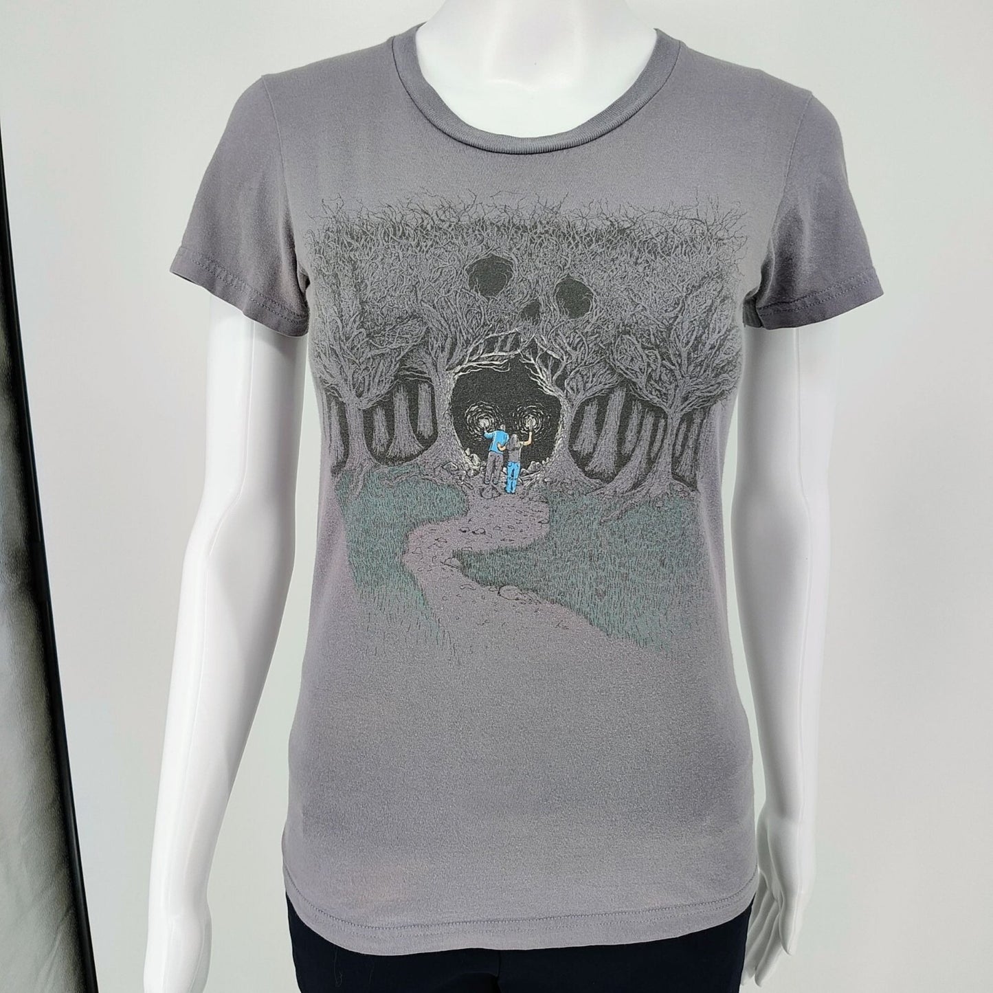 Rare First Edition Threadless Women's "Ad Noctum (Into Darkness)"  T-Shirt (S)
