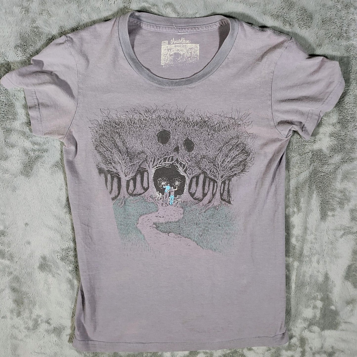 Rare First Edition Threadless Women's "Ad Noctum (Into Darkness)"  T-Shirt (S)