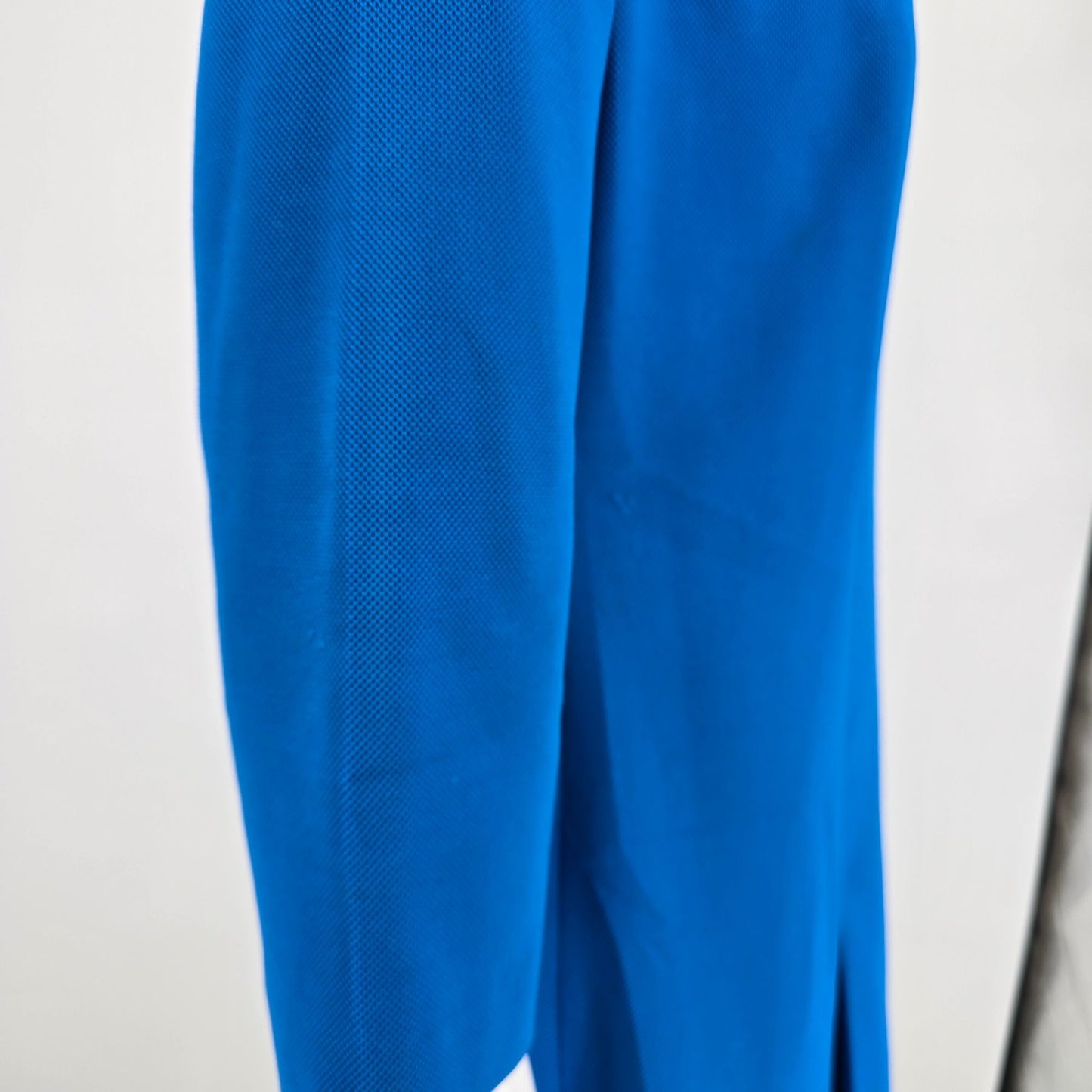 Vintage 1960s Amy Adams Knits Blue Contrast Collar A-Line Mod Dress (Size 8/M)