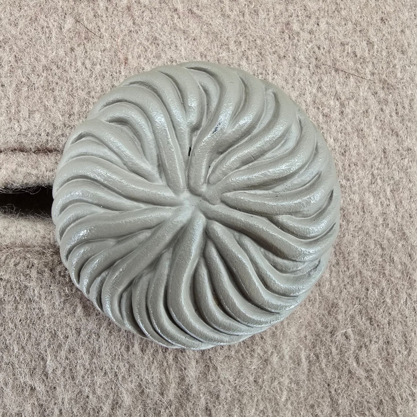 Vintage 1960s Aldenaire Women's Union Made Light Brown Faux Fur Collar Coat (XL)