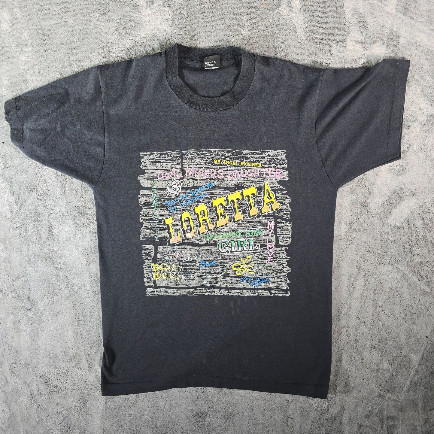 Vintage 1990s Screen Stars Best/Richards & Southern Loretta Lynn Fan T-Shirt (M)