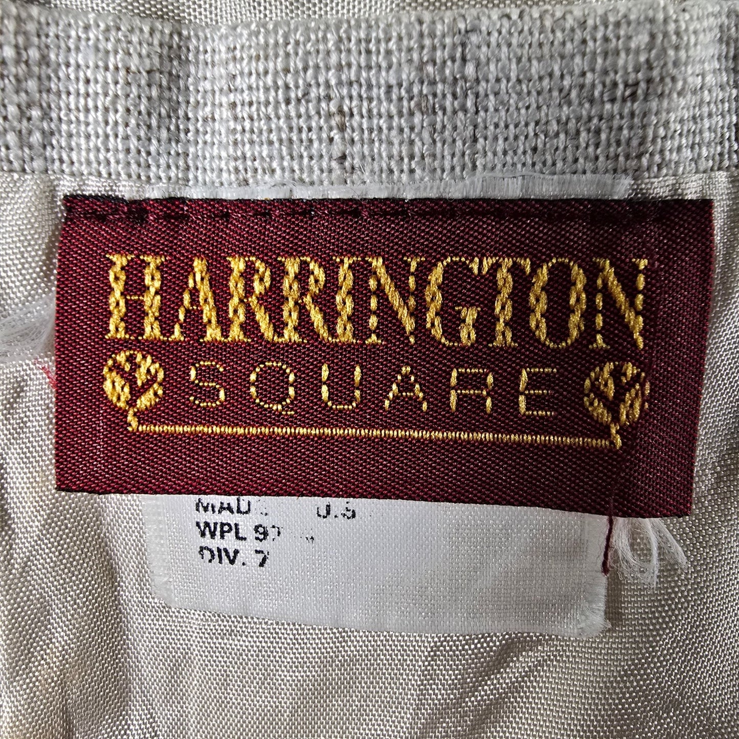 Vintage 1990s Harrington Square Flax-Blend Two Button Blazer Jacket (6 Tall)