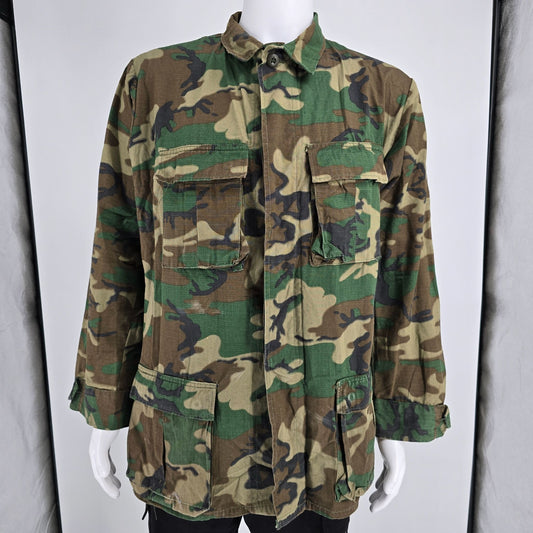 Vintage 1978 USMC ERDL Camouflage RDF Combat Uniform Jacket (Medium-Long)