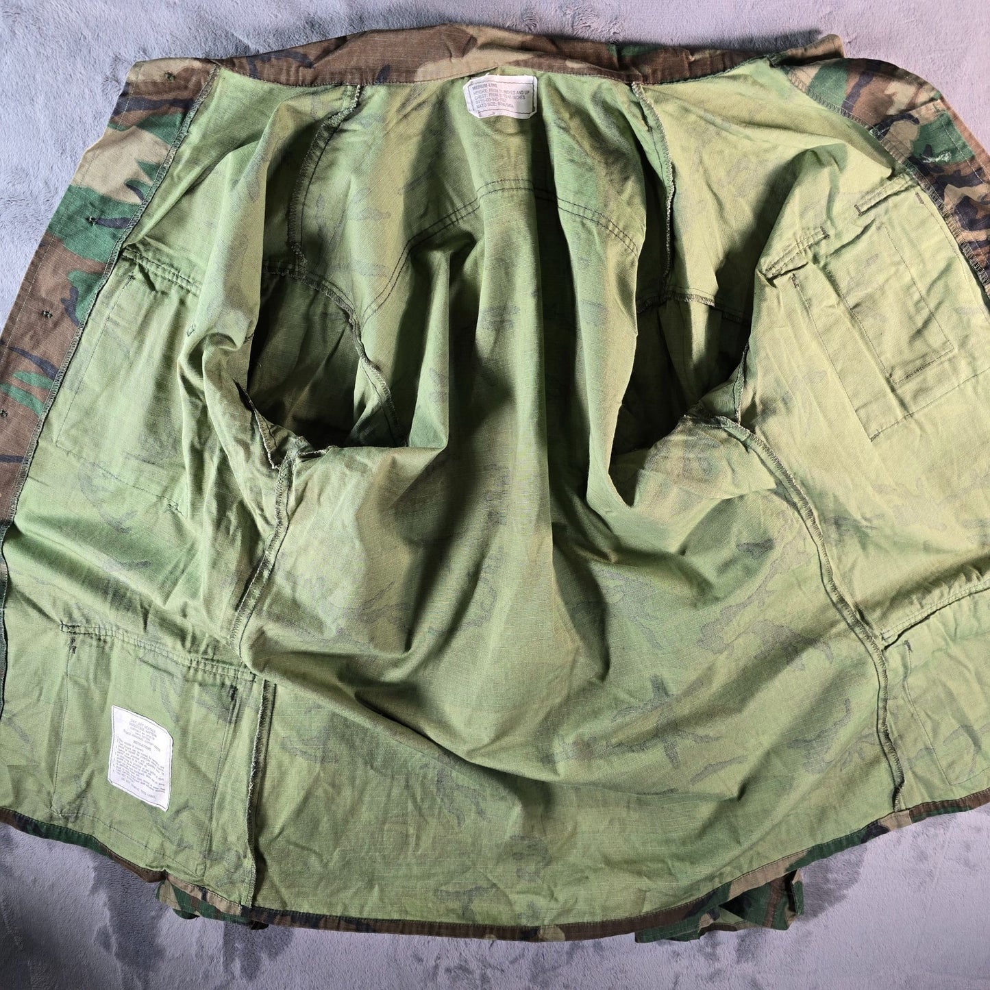Vintage 1978 USMC ERDL Camouflage RDF Combat Uniform Jacket (Medium-Long)