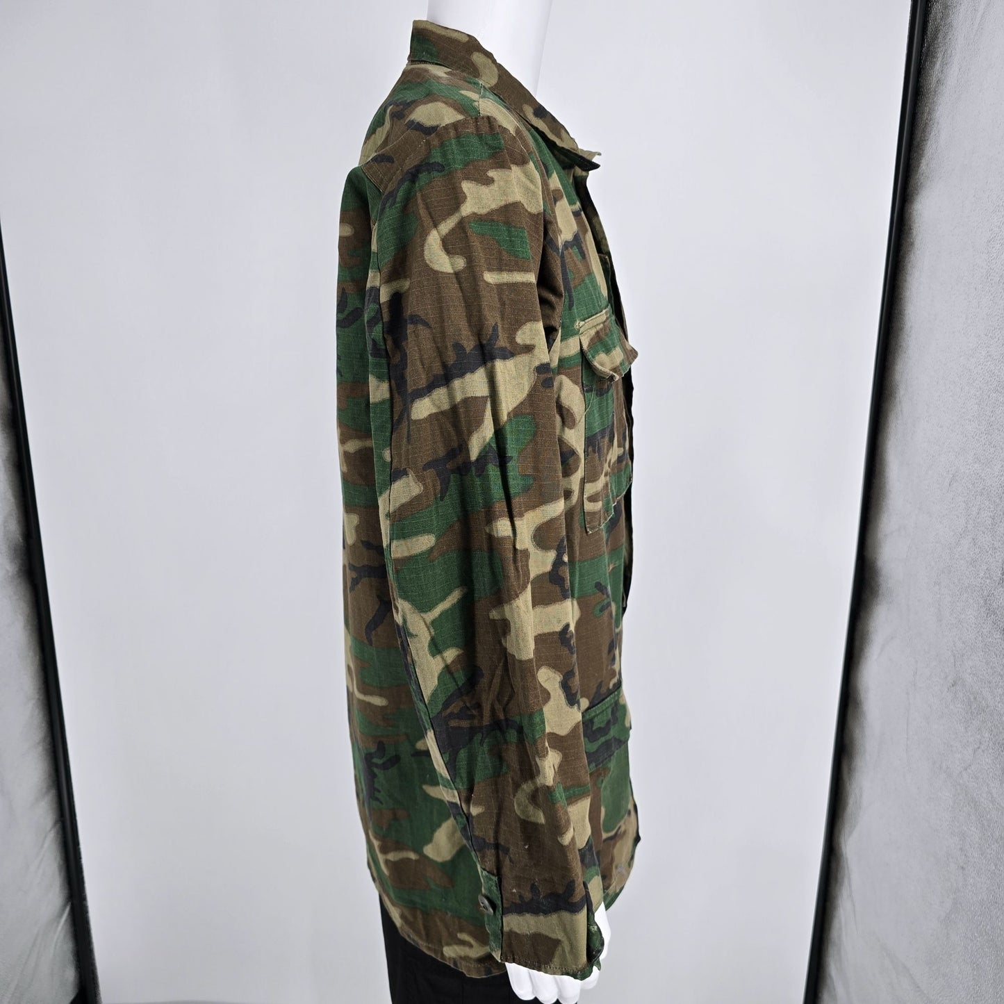 Vintage 1978 USMC ERDL Camouflage RDF Combat Uniform Jacket (Medium-Long)