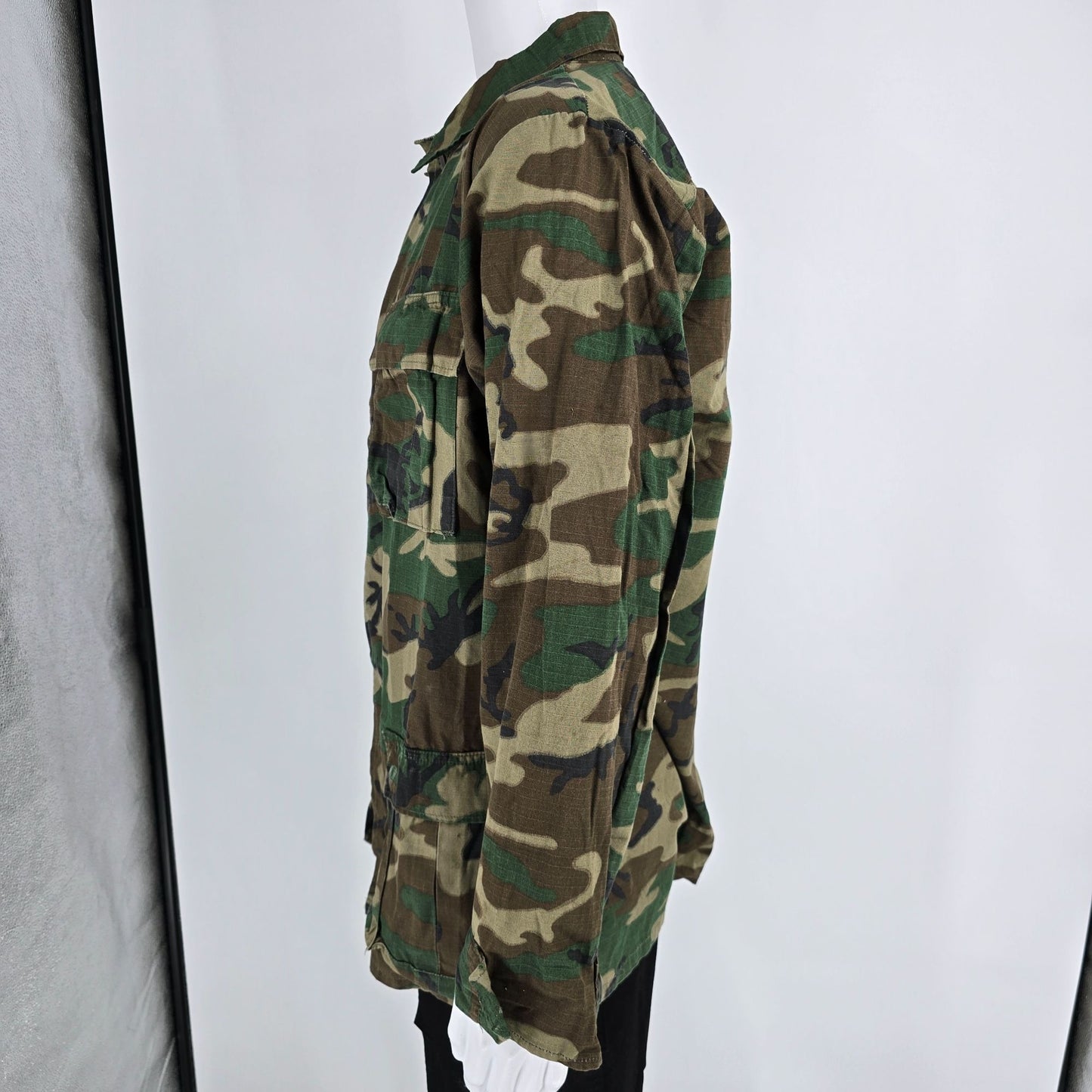 Vintage 1978 USMC ERDL Camouflage RDF Combat Uniform Jacket (Medium-Long)