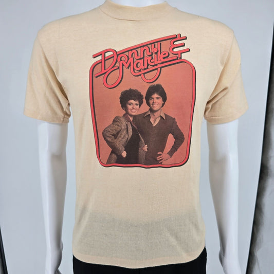 Vintage 1970s Print-Tees Donny & Marie Osmond TV Show Single Stitch T-Shirt -S/M
