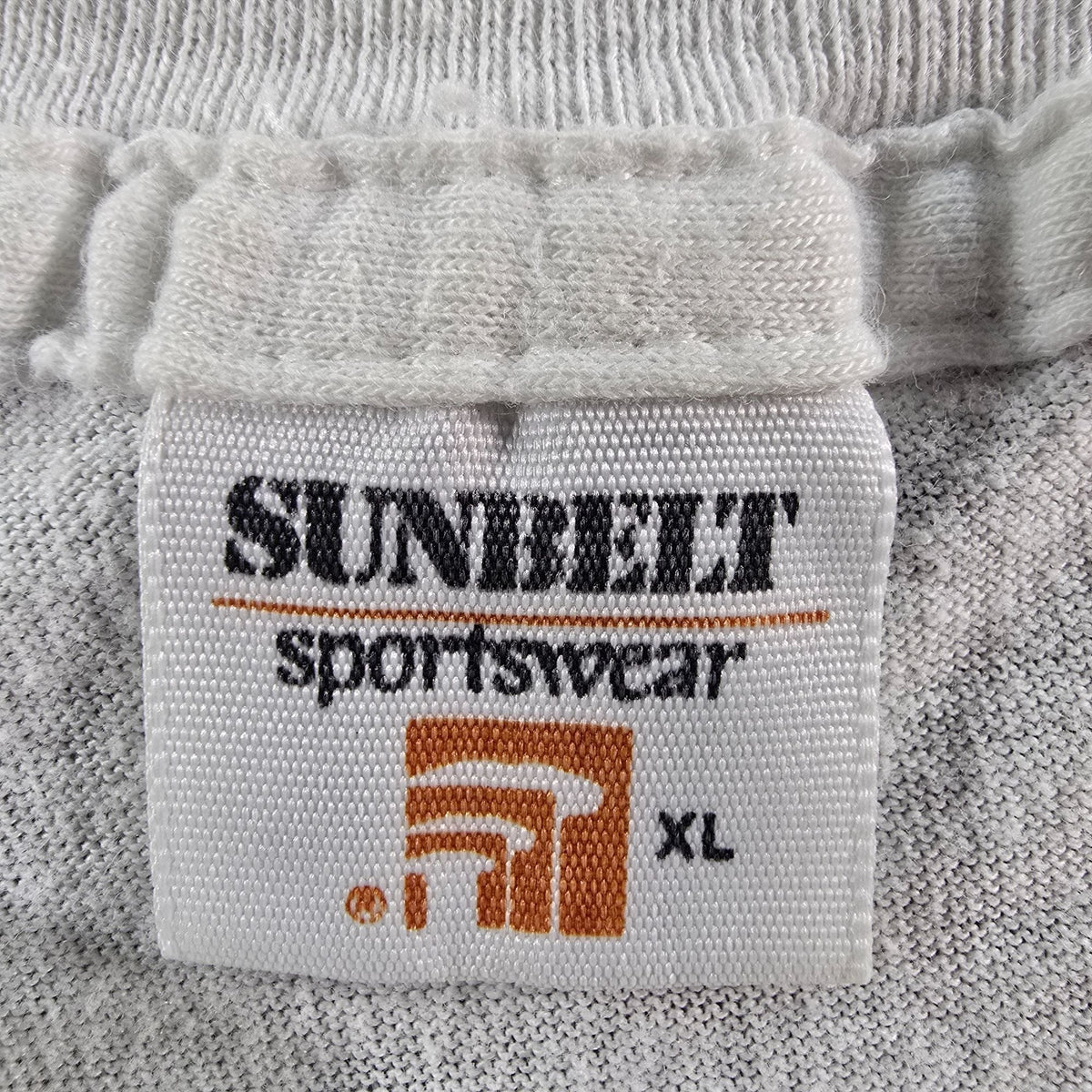 Vintage 1990s Sunbelt Sportswear "Home." Texas Flag Muscle Tee T-Shirt (L)