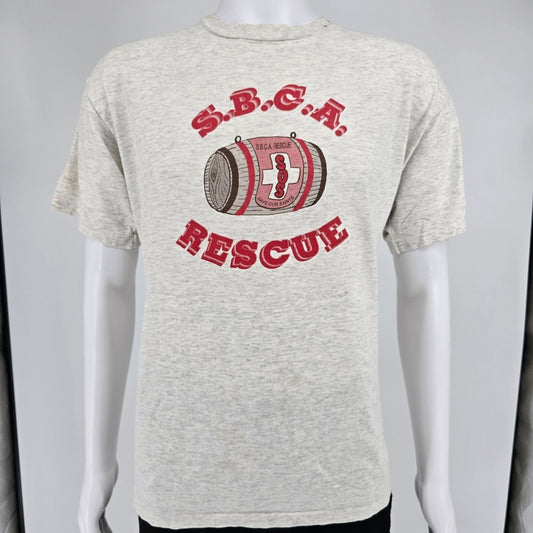 Vintage 1990s Oneita S.B.C.A. Rescue Saint Bernard Club of America T-Shirt (L)
