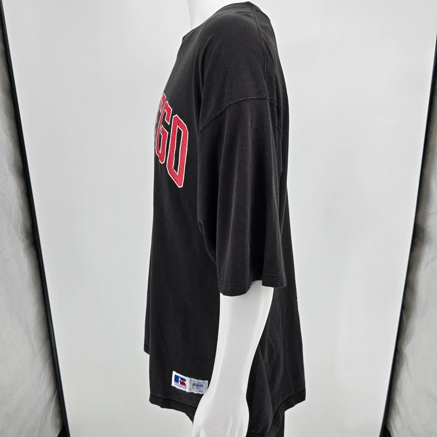 Vintage 1990s Russell Athletic San Diego State University Black T-Shirt (XXL)