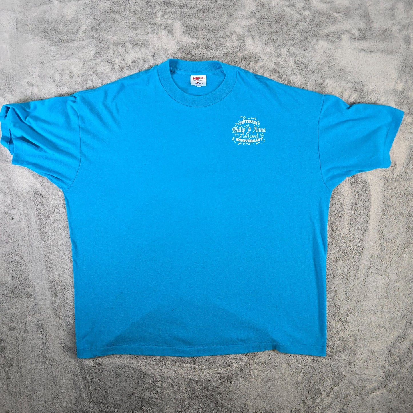 Vintage 1994 Hef-T Philip & Anna 50th Wedding Anniversary T-Shirt (XXXL)
