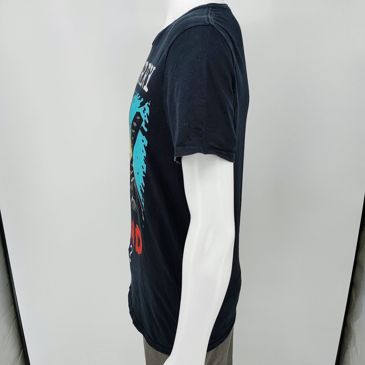 Marvel Deadpool "I'm Sorry Did I Offend You?" Black  Graphic T-Shirt (M) *Flaw*