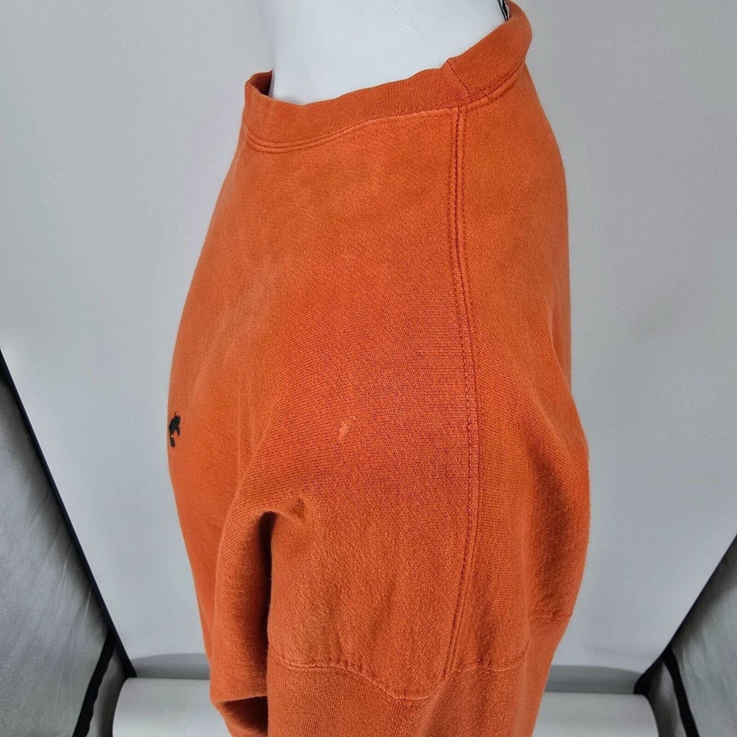 Vintage Y2K Walt Disney World Orange Mickey Mouse Embroidered Sweatshirt (L)