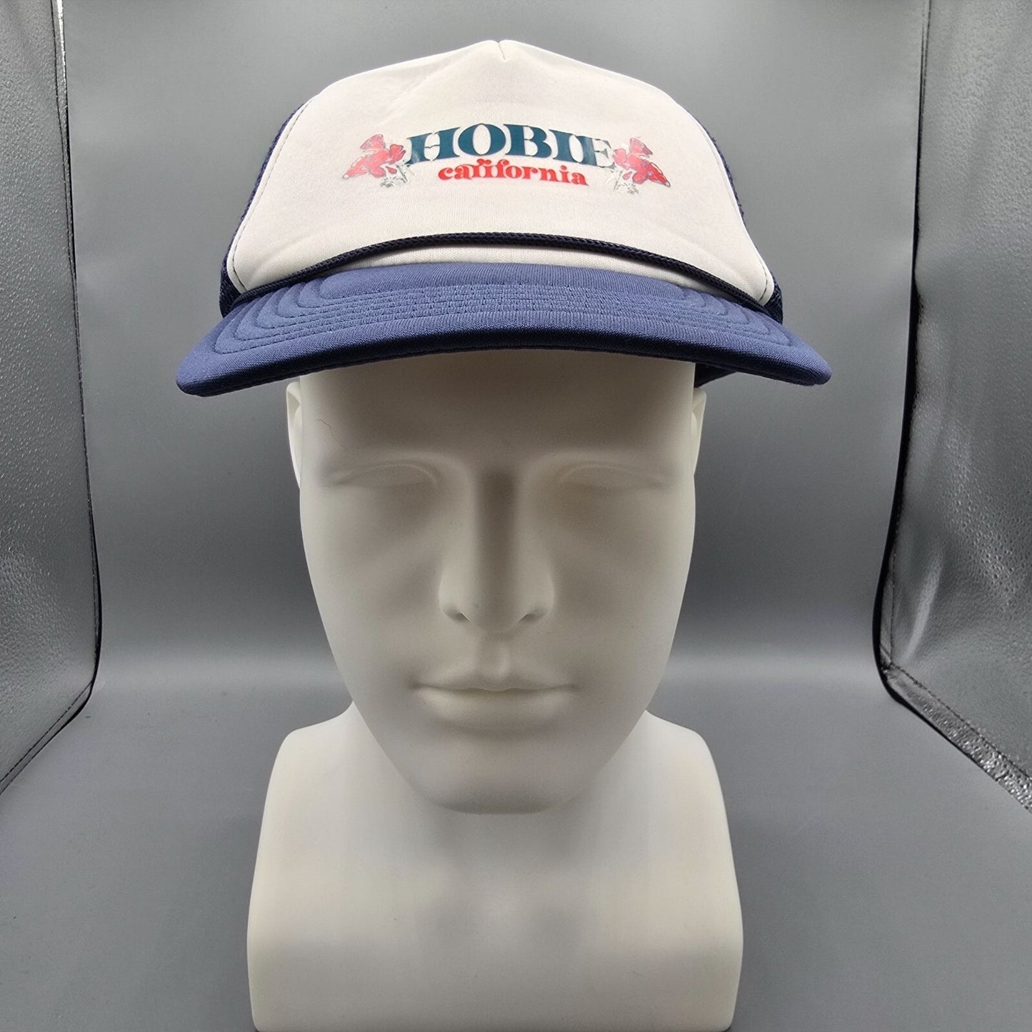 Hobie California Distressed Blue & White Snapback Pacific Headwear Trucker Hat