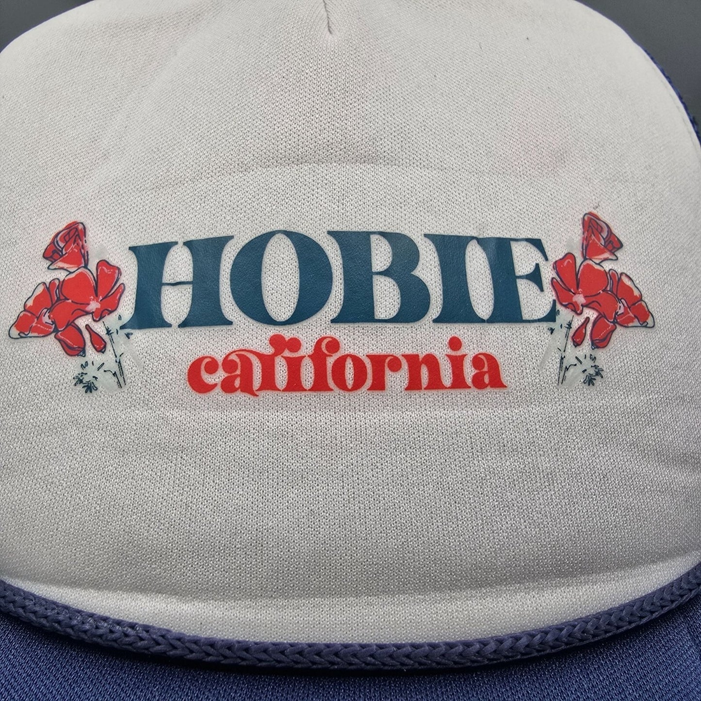 Hobie California Distressed Blue & White Snapback Pacific Headwear Trucker Hat