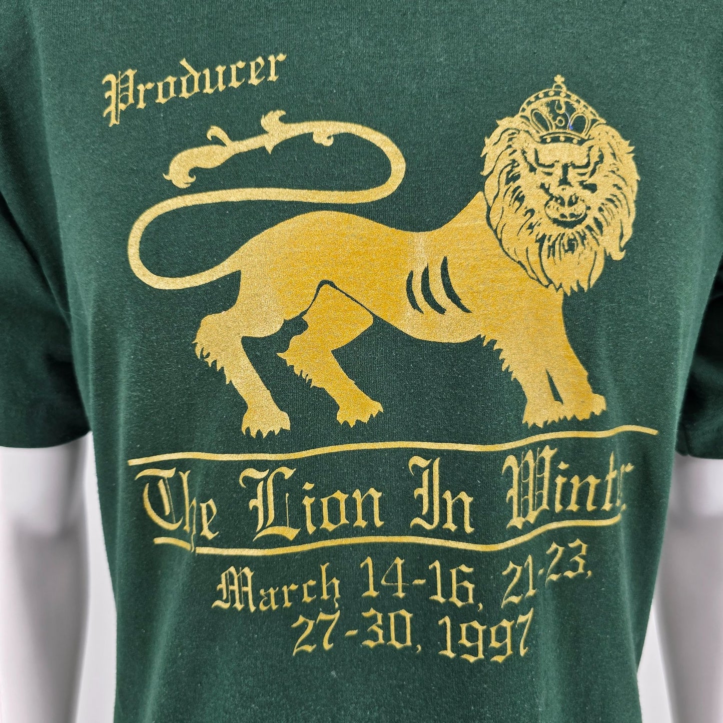 Vintage 1997 The Lion in Winter Island Players St. Simons Island T-Shirt (L)