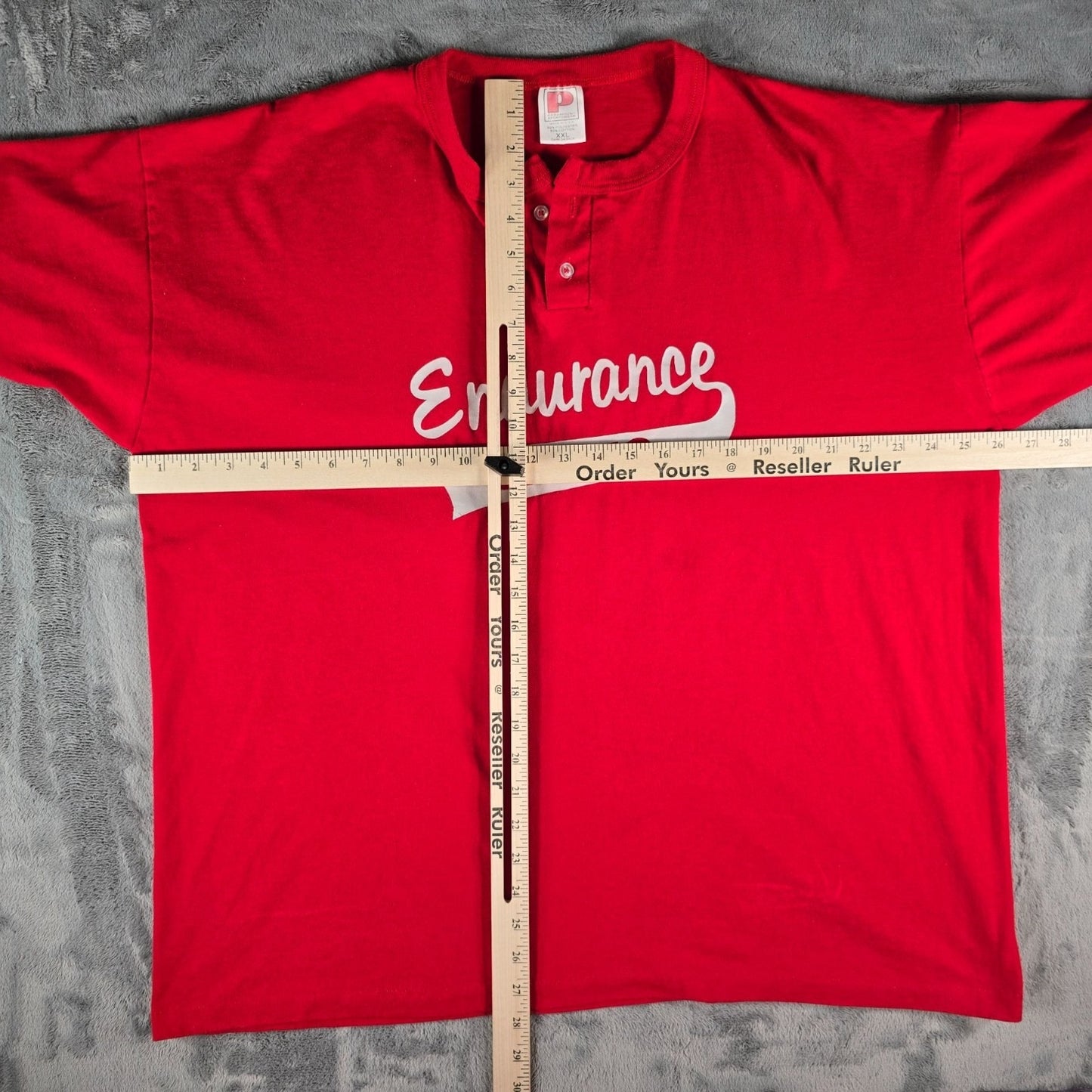 Vintage 1990s Paramount Sportswear "Endurance Siding" Henley T-Shirt (XXL)