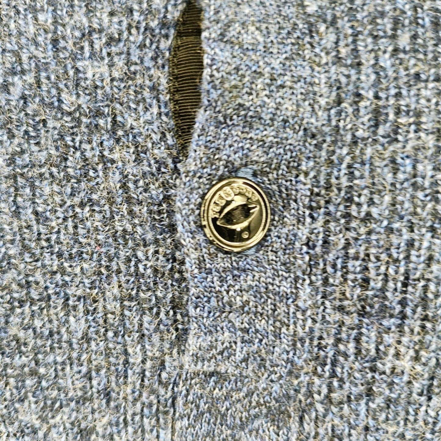 Rag & Bone Blue 100% Merino Wool Long Sleeve Henley Pullover Sweater XS