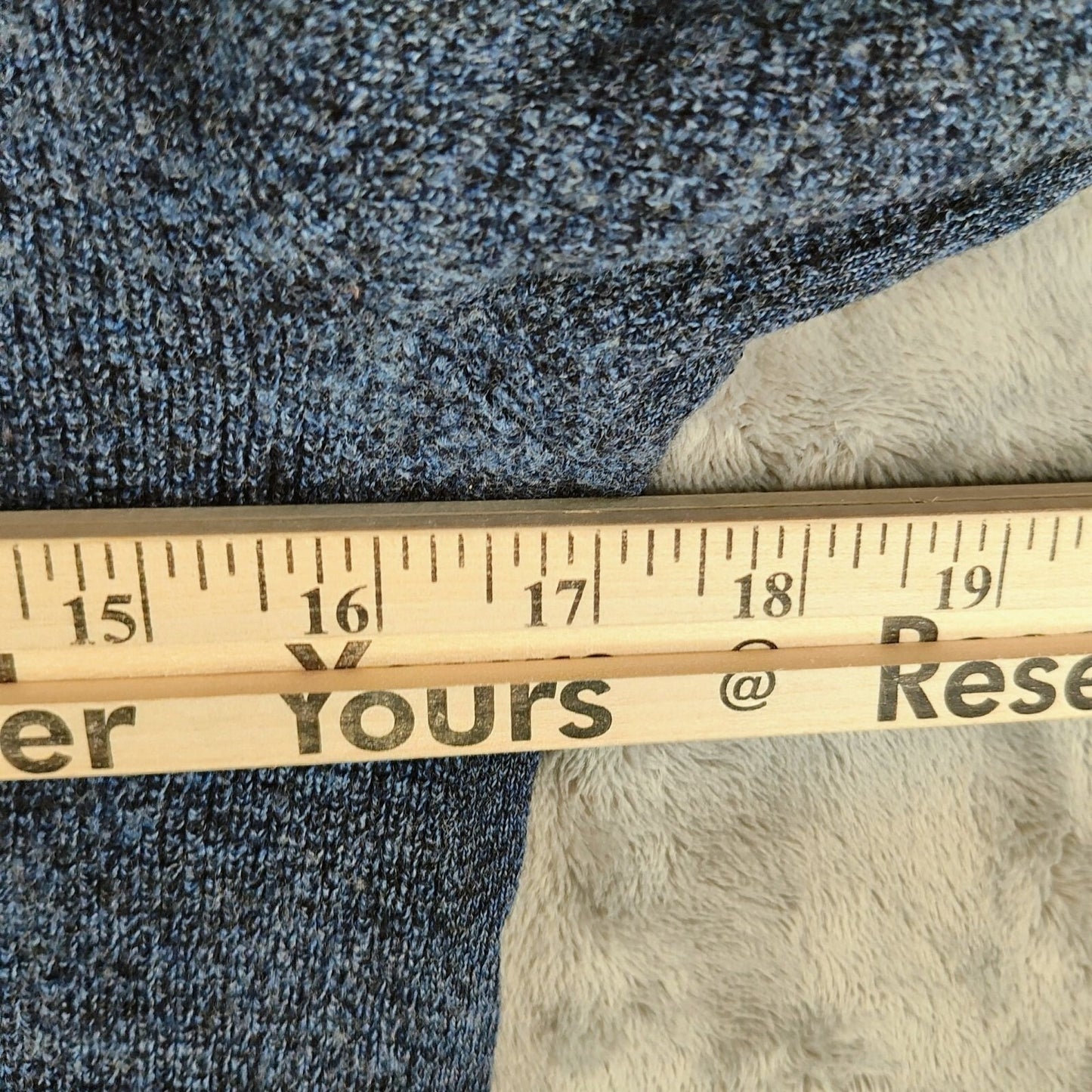 Rag & Bone Blue 100% Merino Wool Long Sleeve Henley Pullover Sweater XS