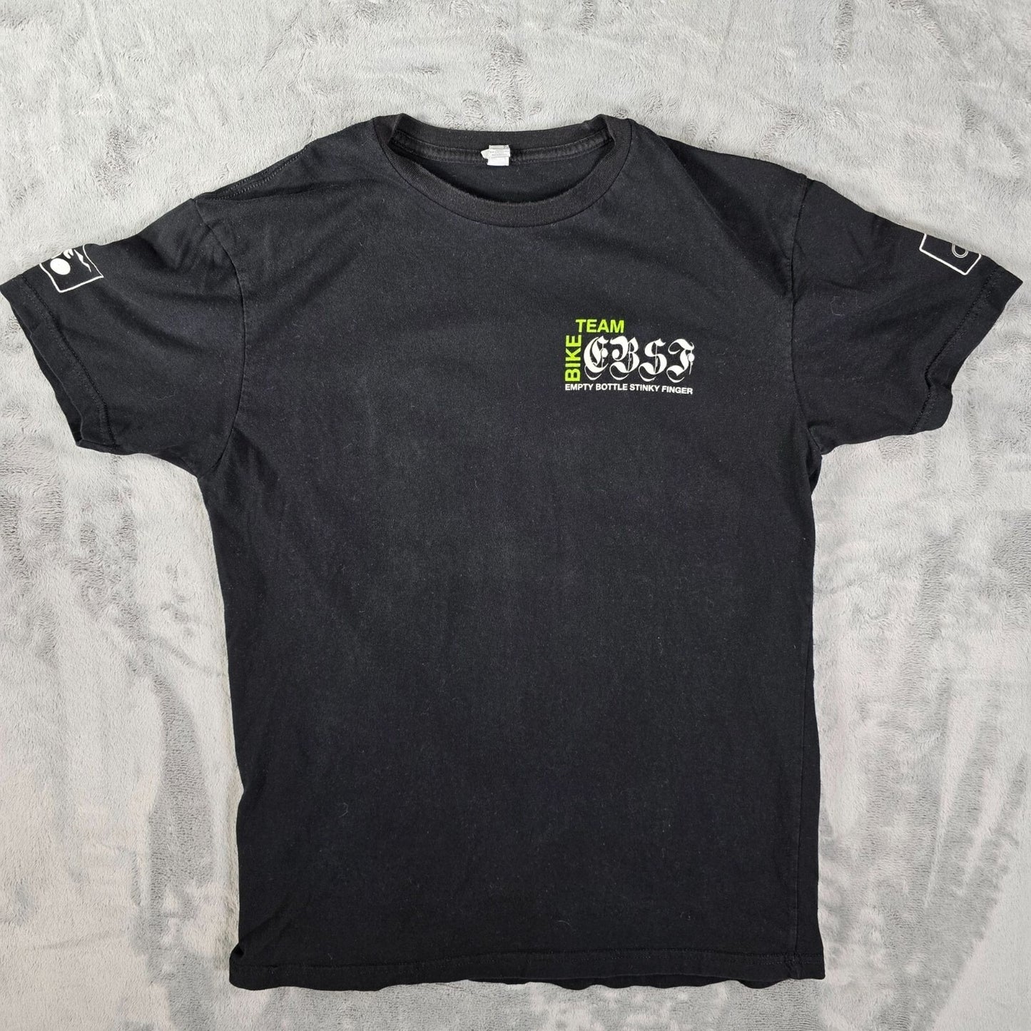 Next Level Apparel Empty Bottle Stinky Finger Bike Team EBSF T-Shirt Black (M)