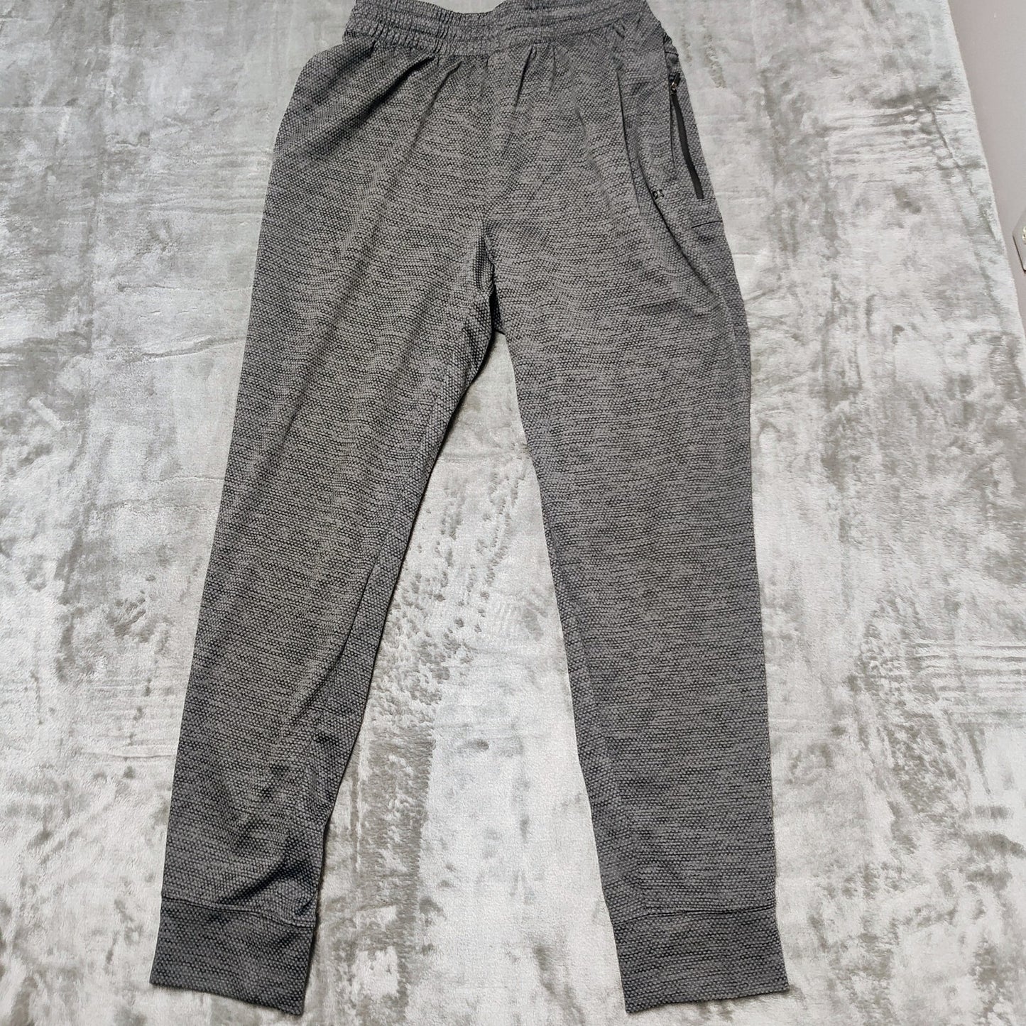 DSG Gray Dot Pattern Drawstring Athletic Pants (Small)