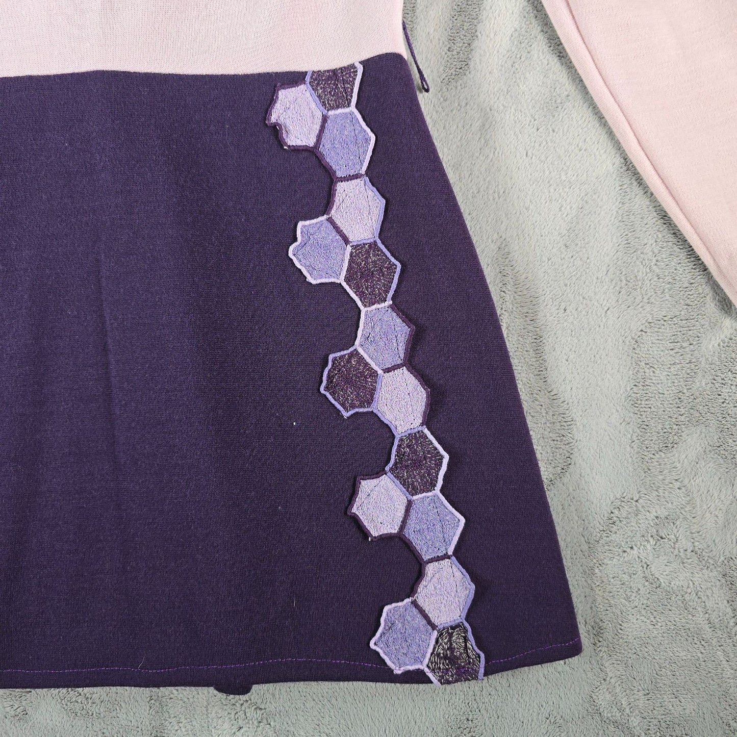 Vintage 1960s Bleeker Street/Jonathan Logan Pink/Purple Mod Mini Dress -M *Flaws