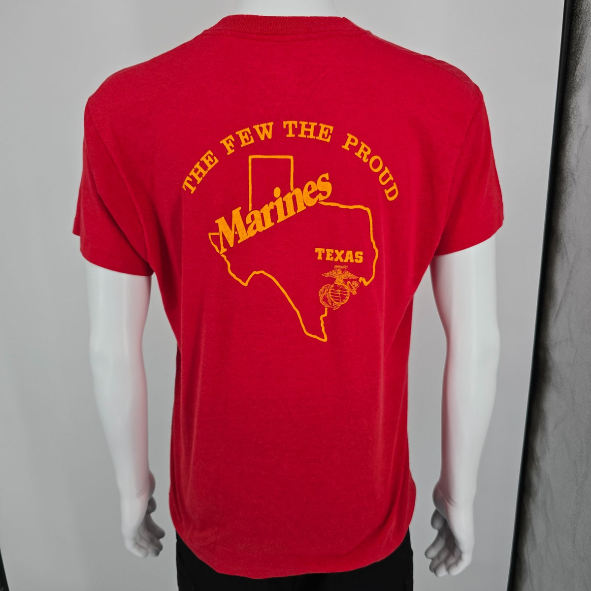 Vintage 1980s Screen Stars Texas Marines "The Few the Proud" T-Shirt (M/L)