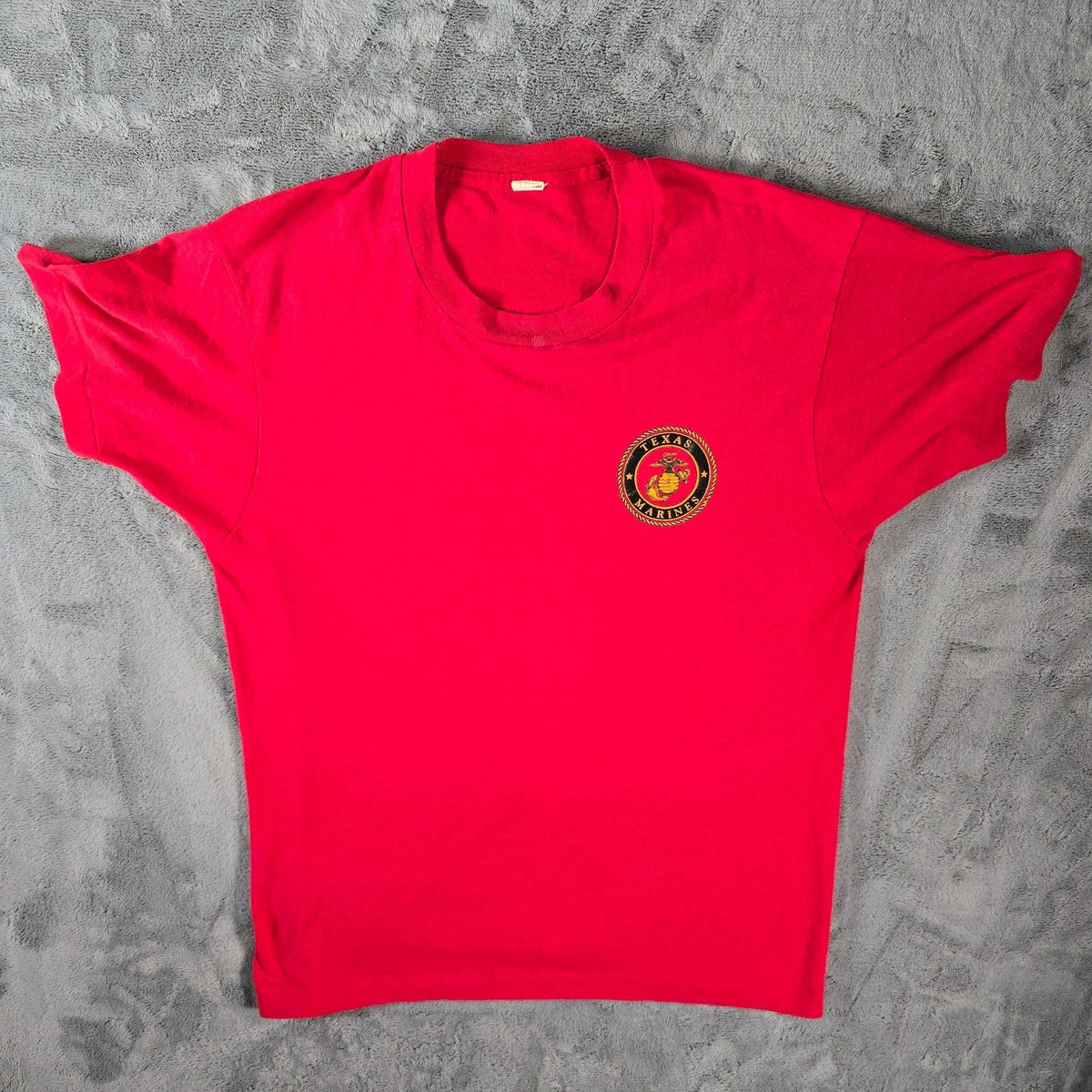 Vintage 1980s Screen Stars Texas Marines "The Few the Proud" T-Shirt (M/L)