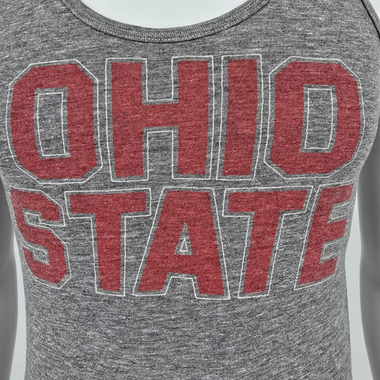 2010s Homage Made in USA Ohio State Retro-Style Gray Tri Blend Tank Top (XS)