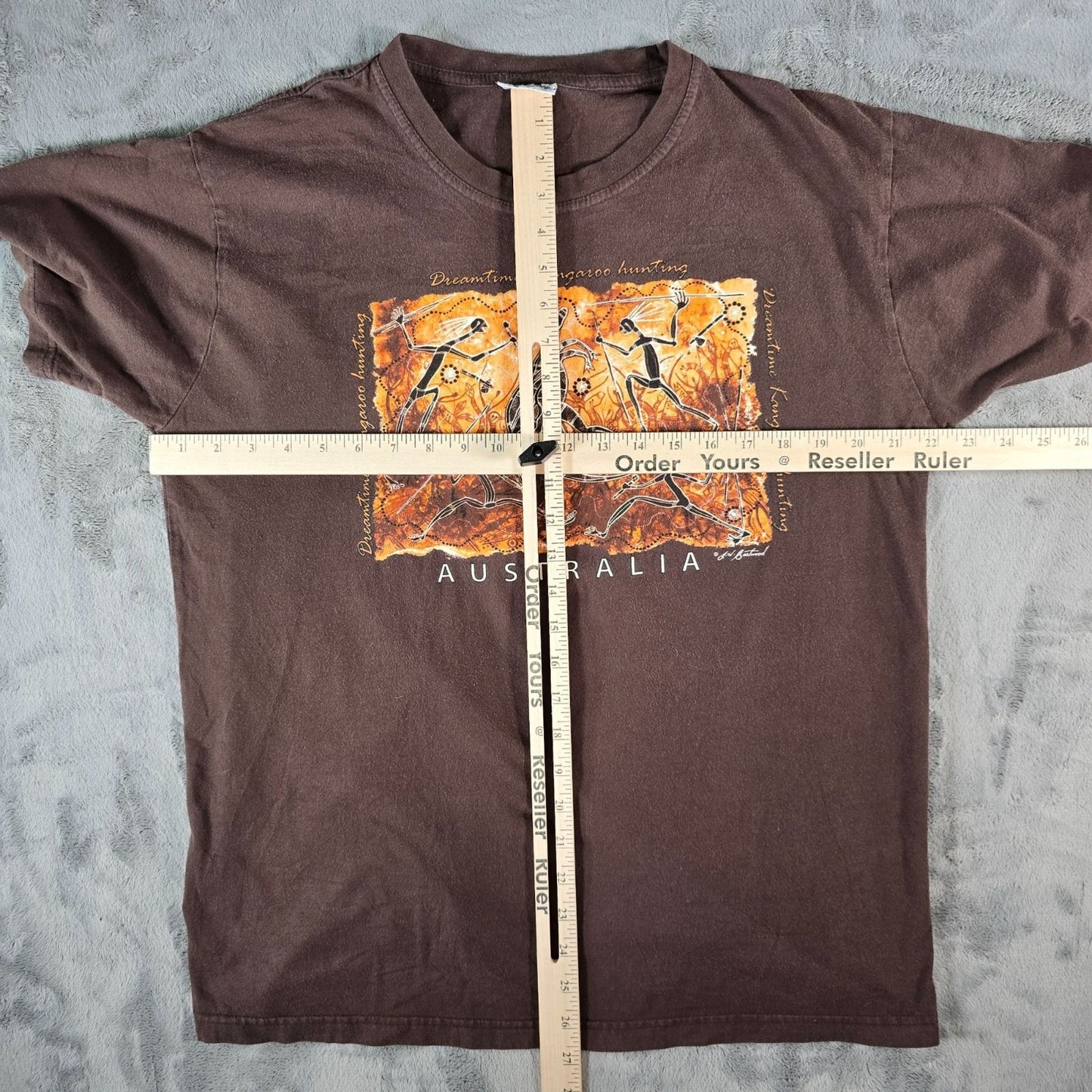 Vintage 1990s Gooses T-Shirts Australia Dreamtime Kangaroo Hunting T-Shirt (L)