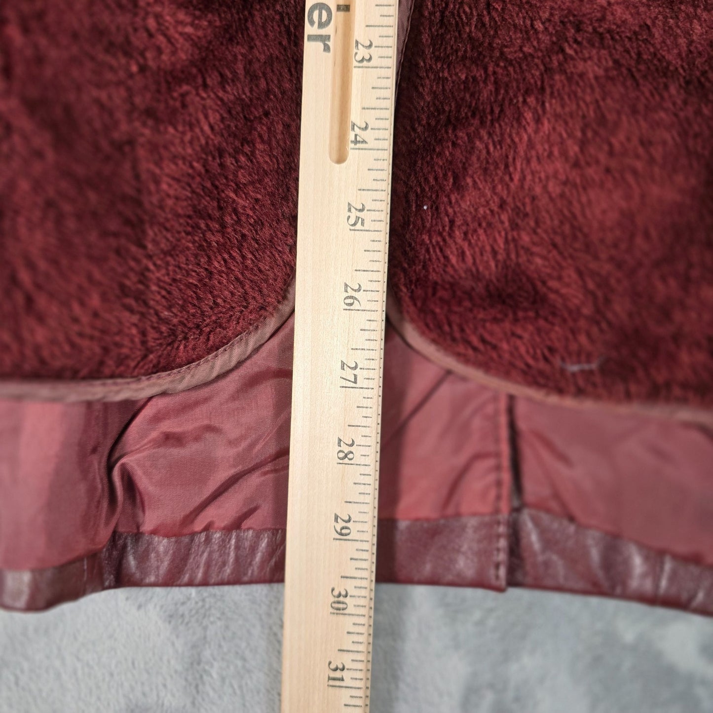 Vintage 1970s Monsieur Lauro Oxblood Leather Safari Blazer Jacket (41 M/L)