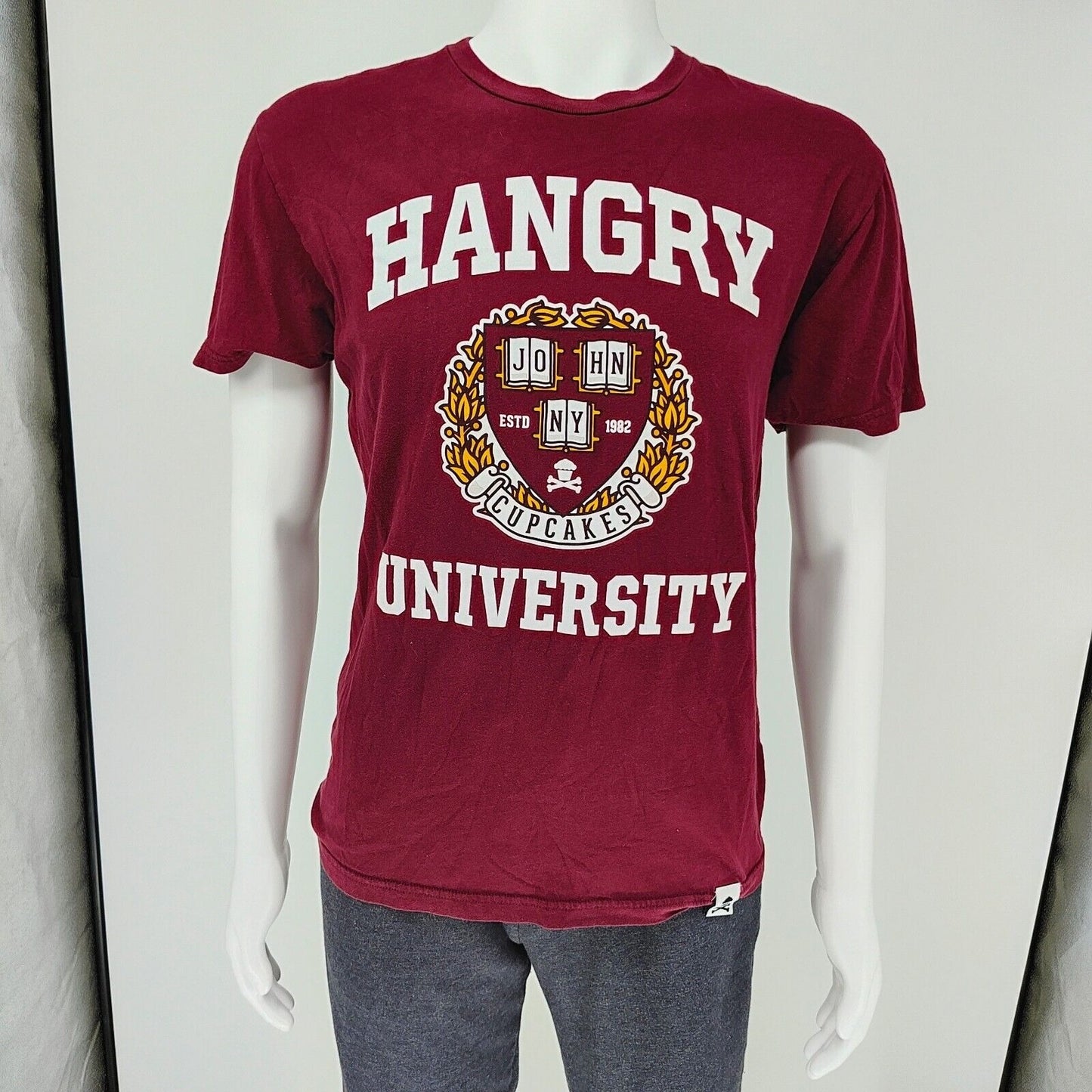 RARE Out of Print Johnny Cupcakes "Hangry University ESTD 1982" T-Shirt (Medium)