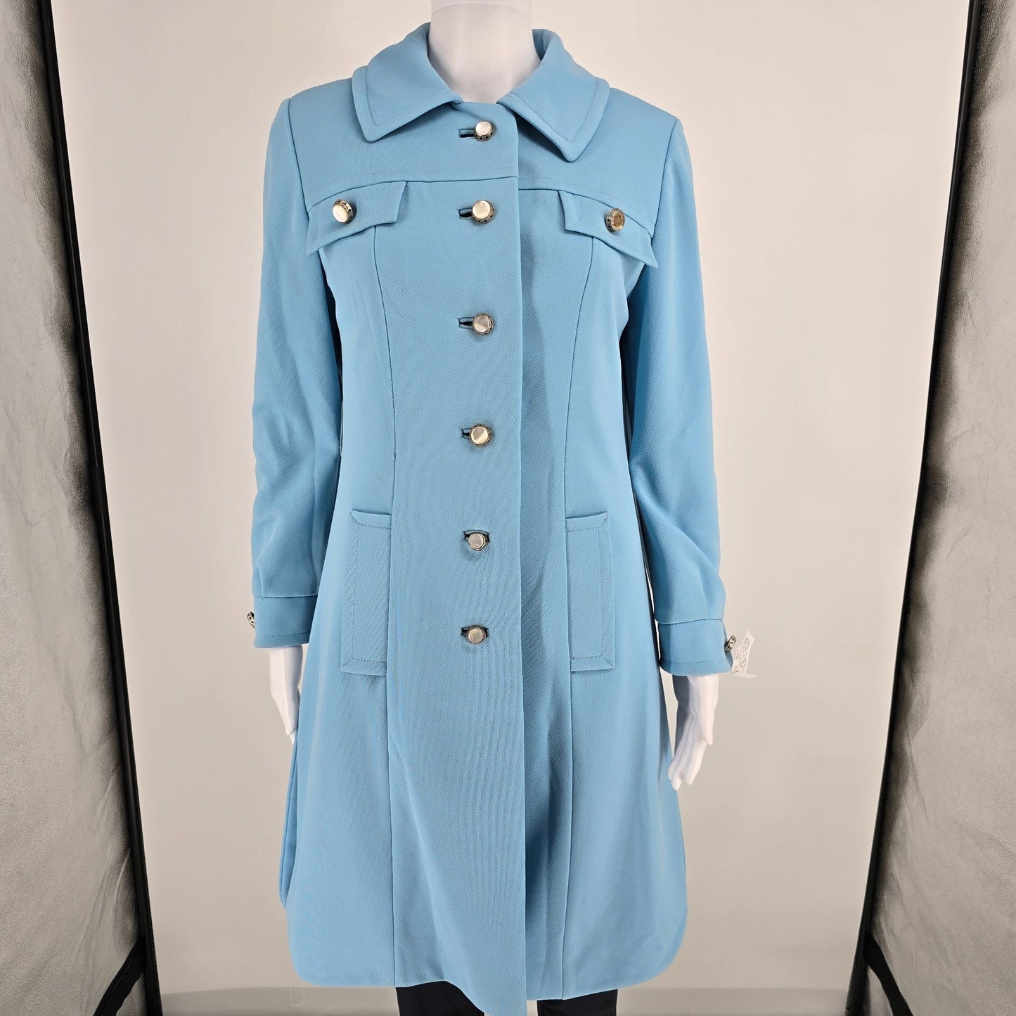 Vintage 1970s Voyager West by Youthcraft Custom-Ette A-Line Mod Dress Coat (S)