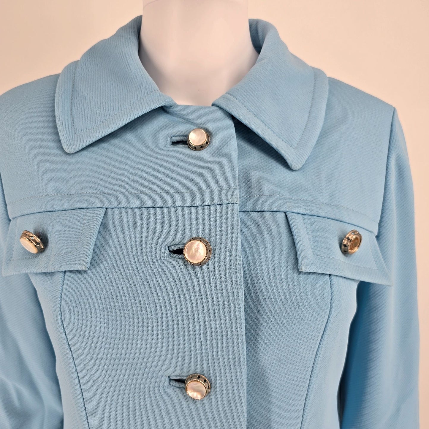 Vintage 1970s Voyager West by Youthcraft Custom-Ette A-Line Mod Dress Coat (S)