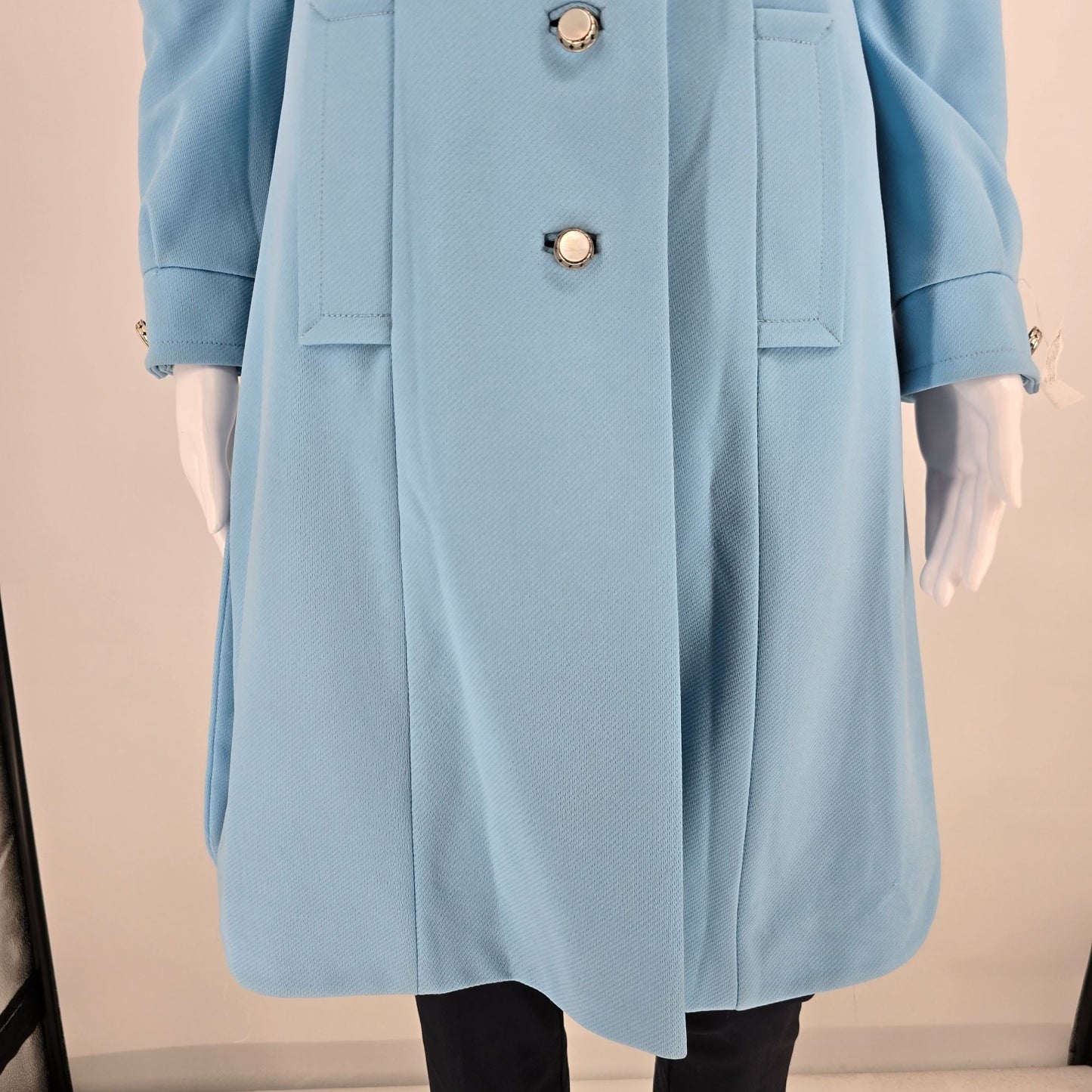 Vintage 1970s Voyager West by Youthcraft Custom-Ette A-Line Mod Dress Coat (S)